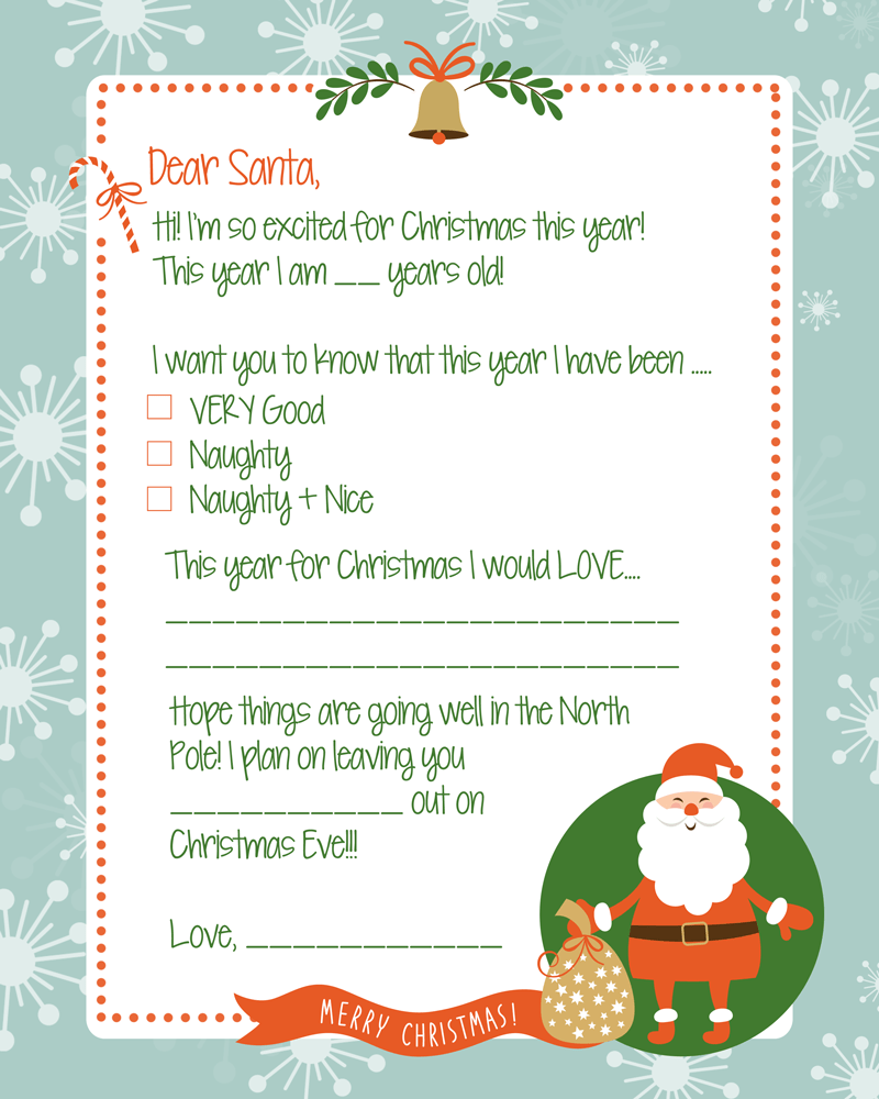 FREE Printable Letter To Santa Let s DIY It All With Kritsyn 