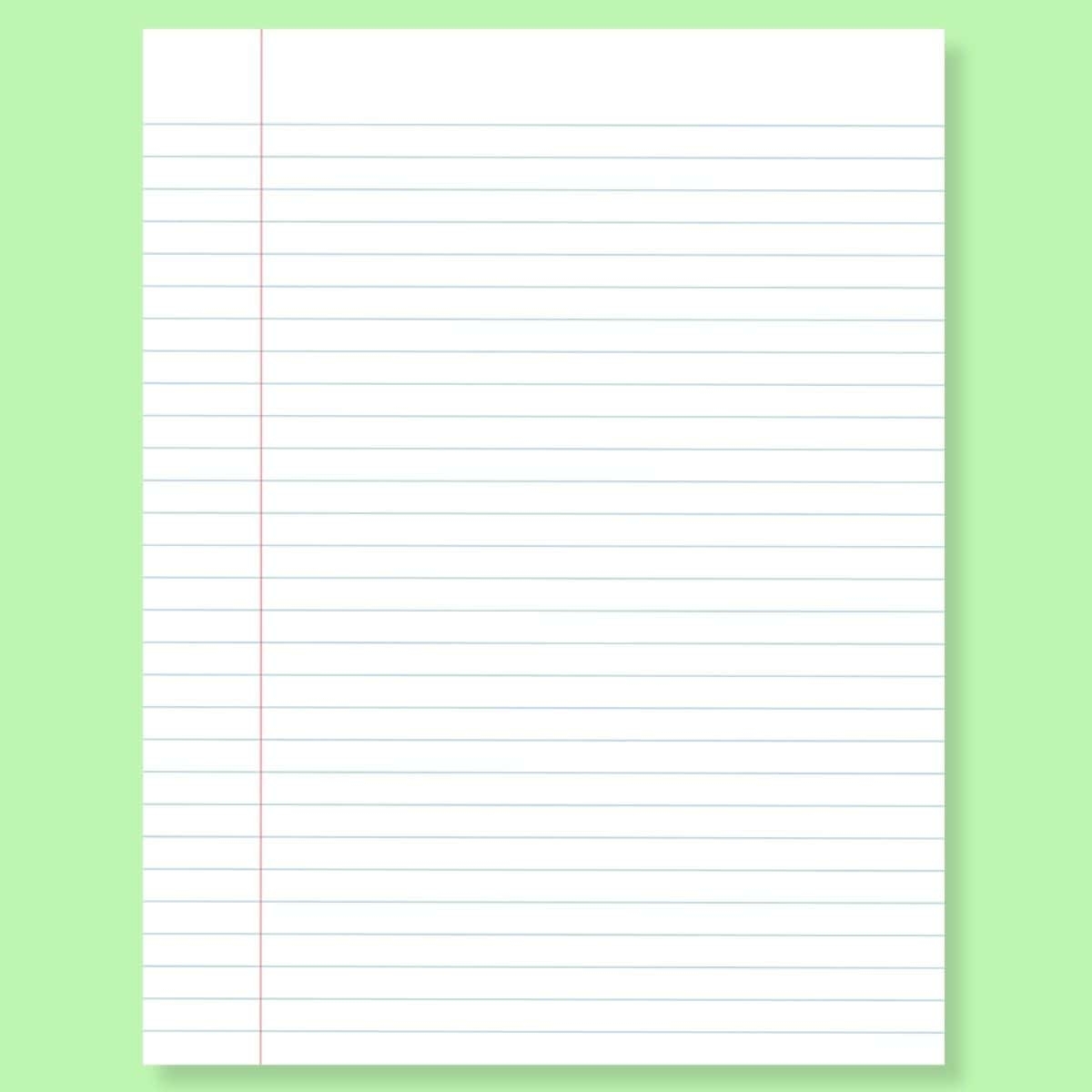 ruled paper printable free