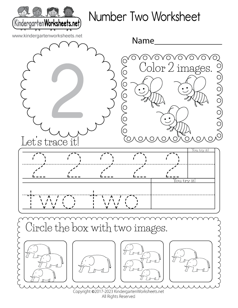 number 2 printable