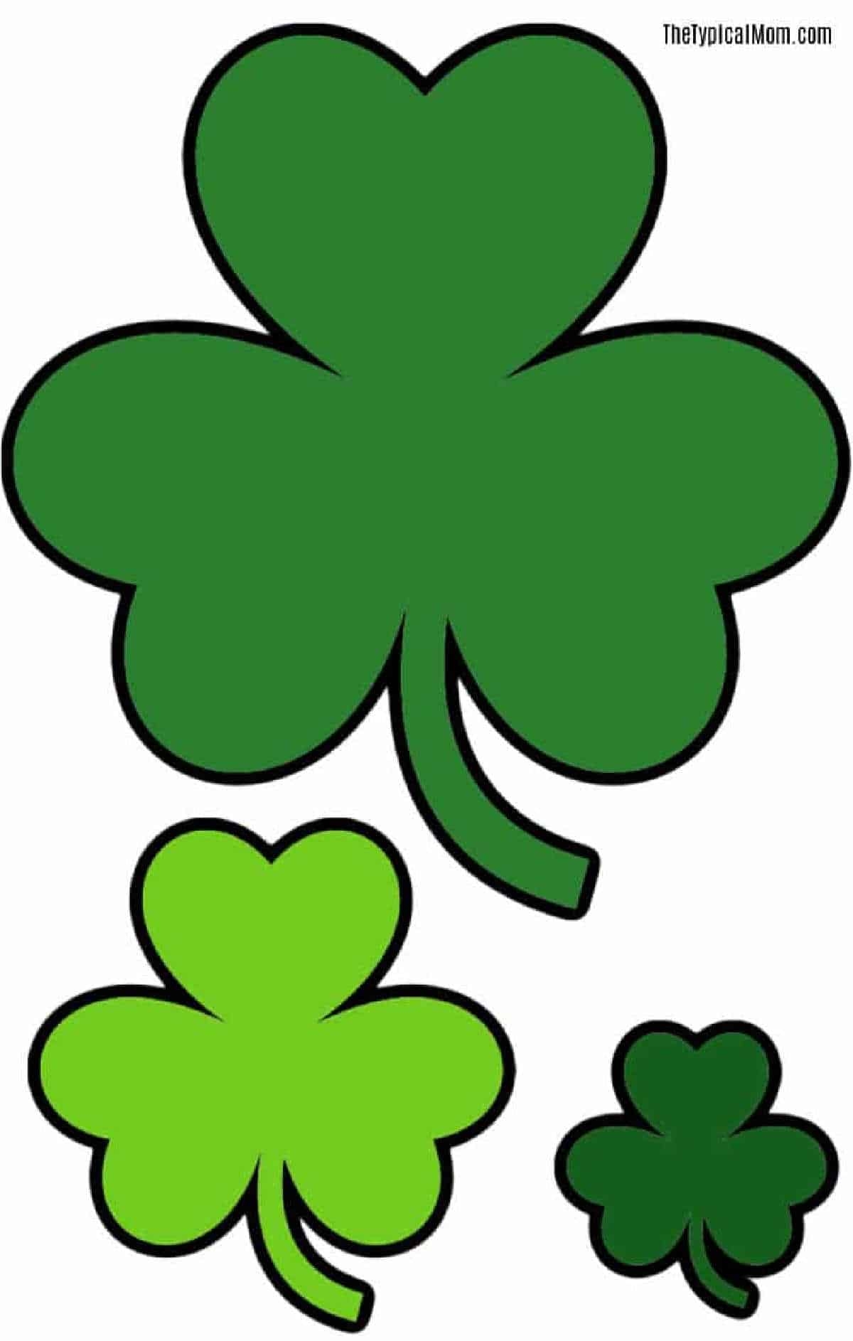Free Printable Shamrock Coloring Pages PDF Shamrocks