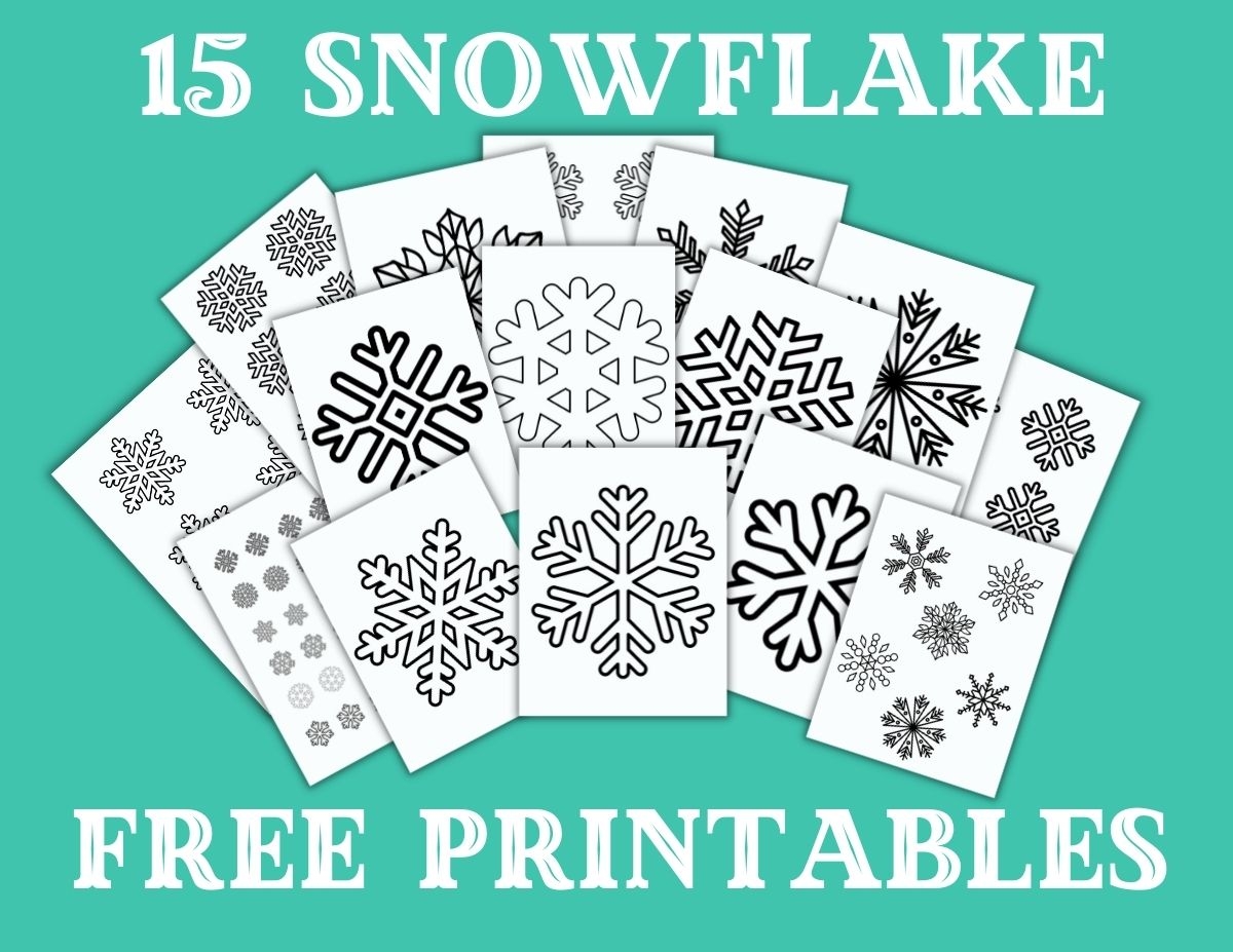 FREE Printable Snowflake Patterns Large And Small Snowflakes 