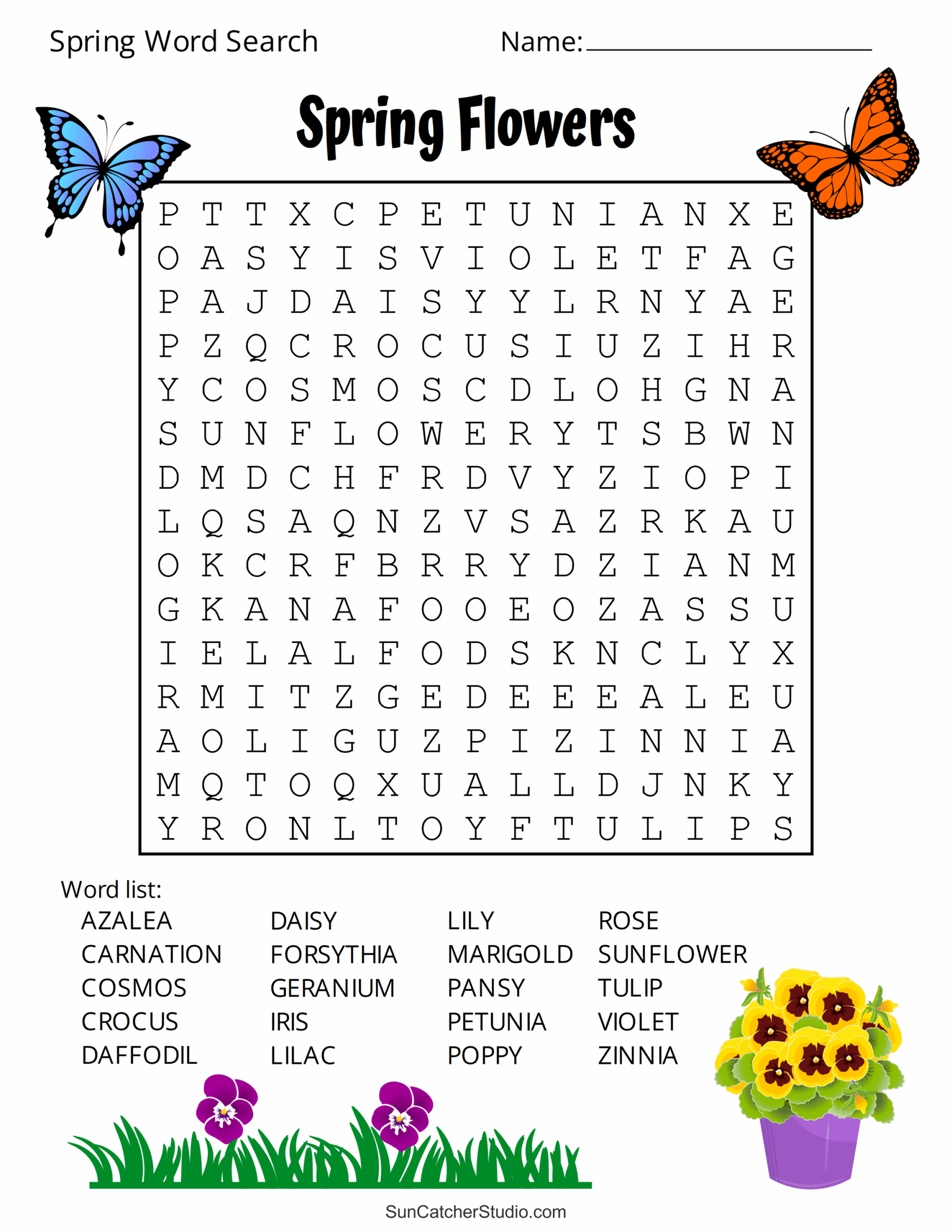 big word searches printable