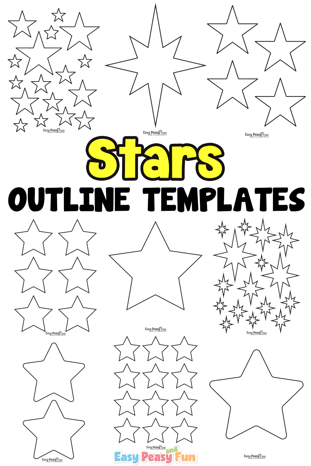 printable small stars
