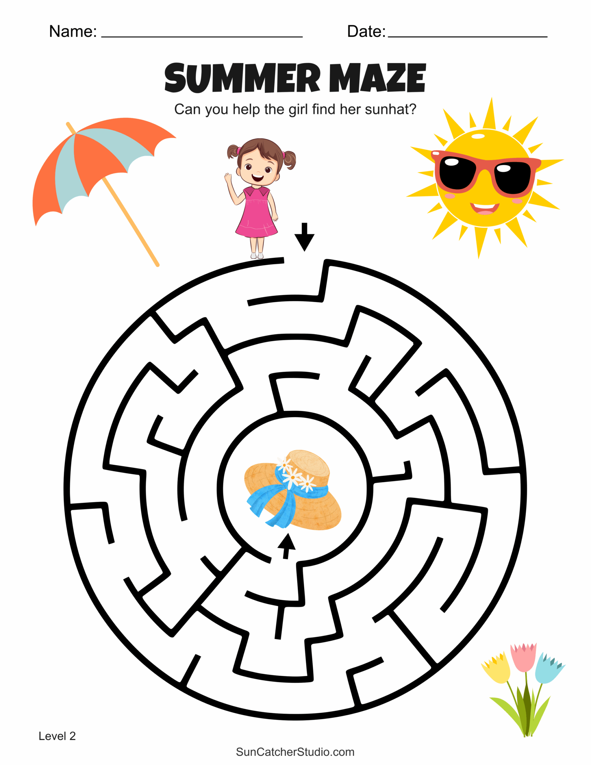 Free Printable Summer Maze Worksheets And Puzzles Free Printables Monograms Design Tools Patterns U0026 DIY Projects