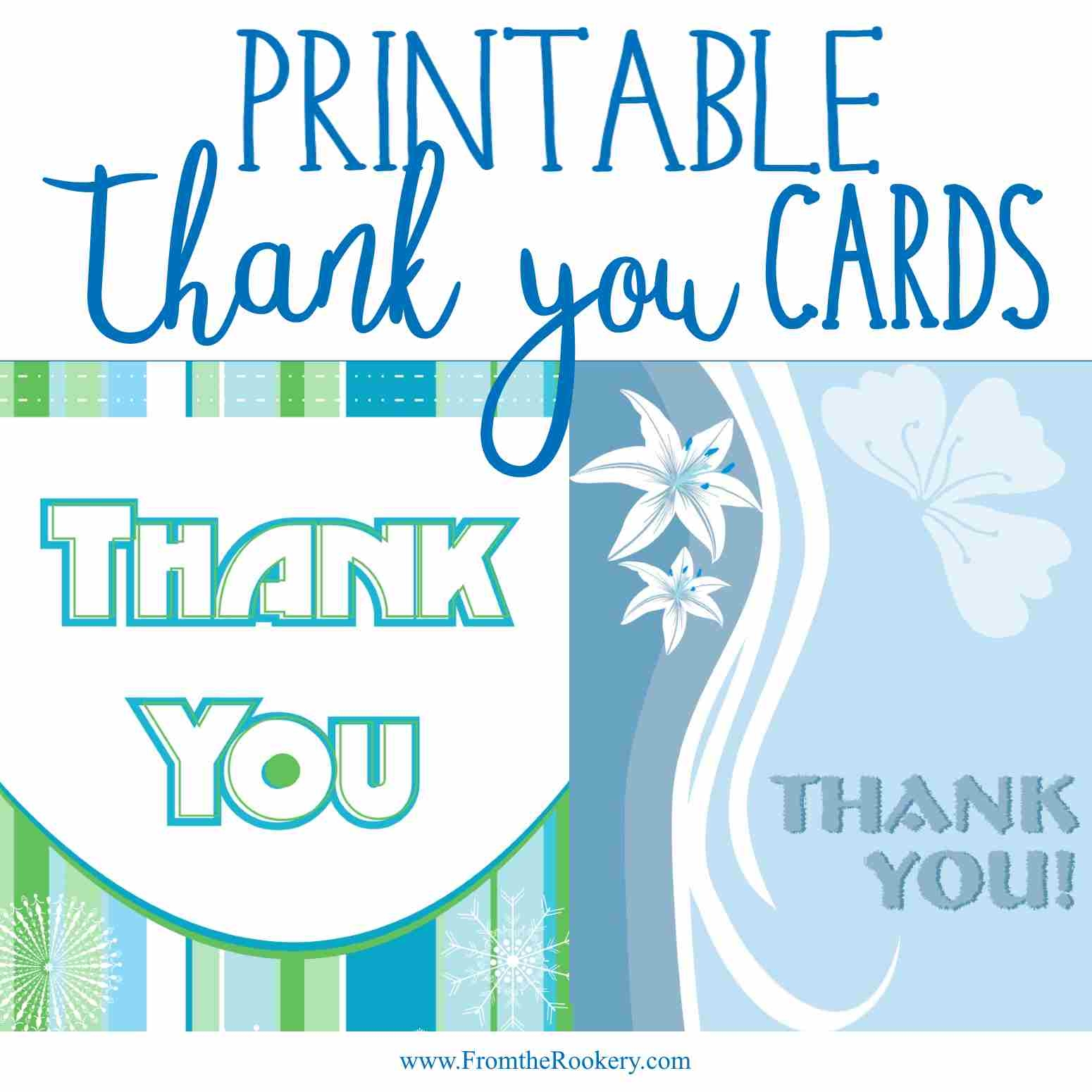 printable cards thank you