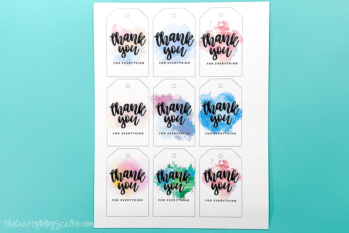 Free Printable Thank You Tags The Crafty Blog Stalker