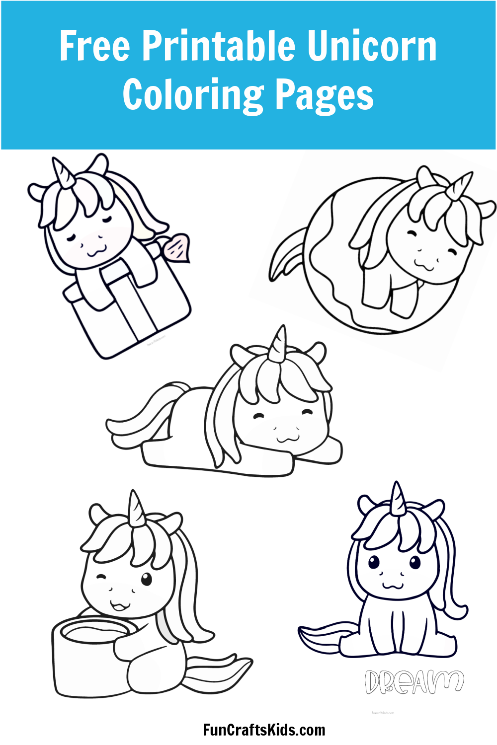 unicorn coloring pages free printable
