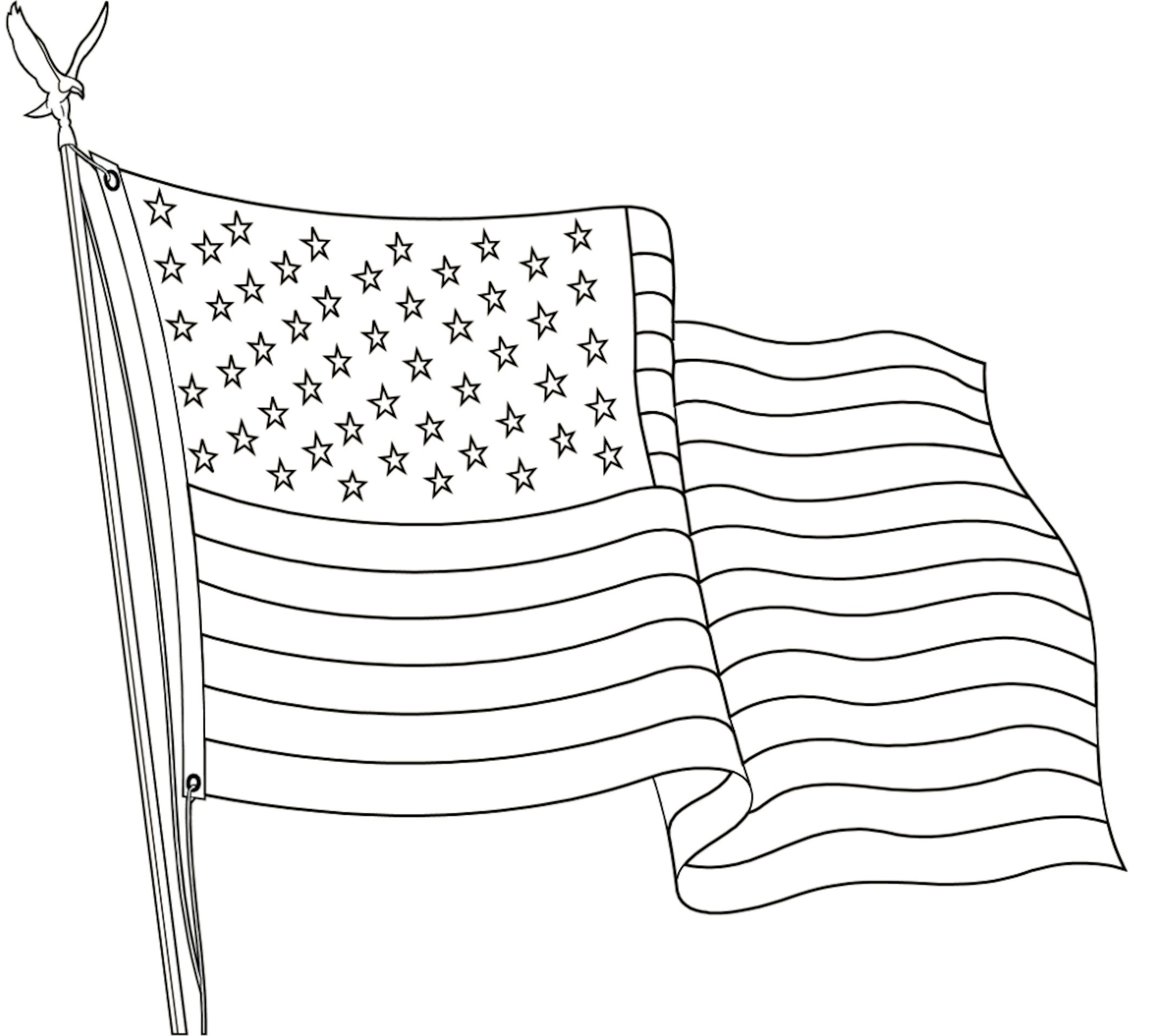 printable picture of american flag