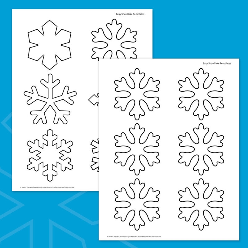 Free Snowflake Template Printable Bundle