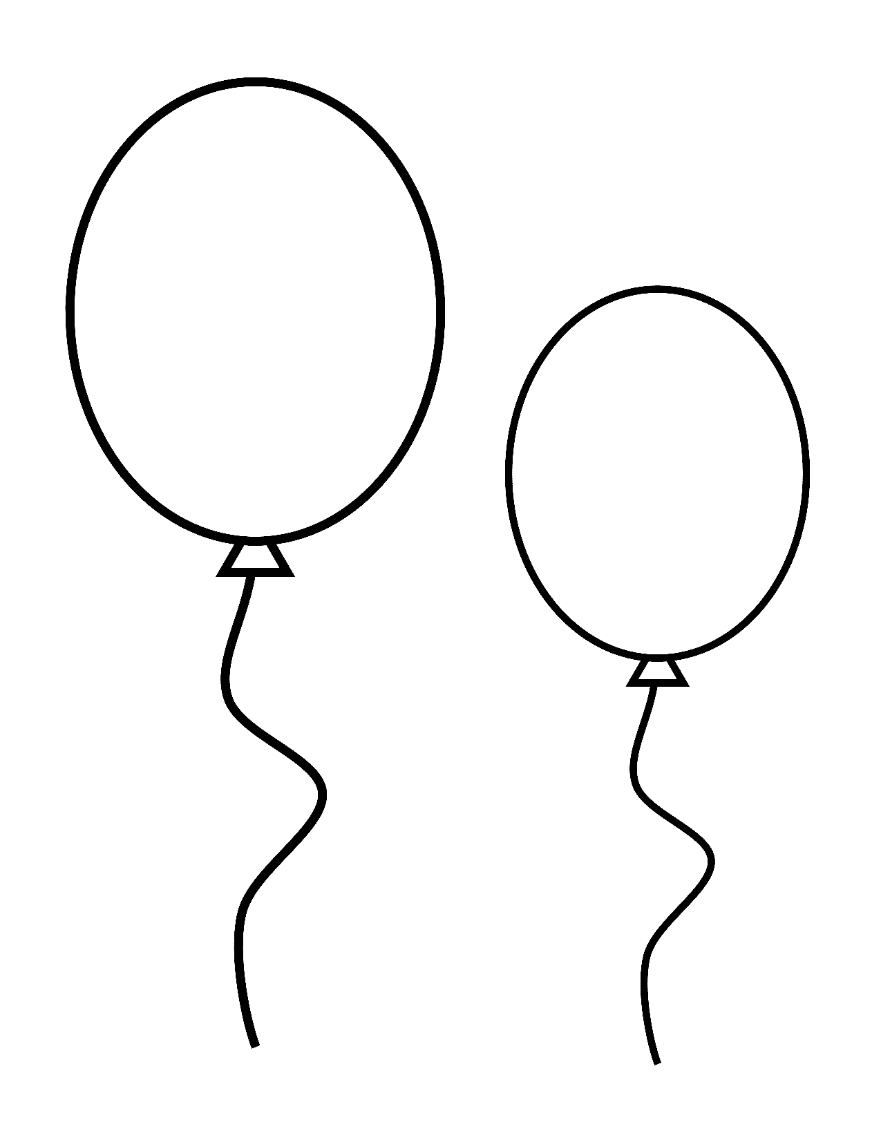 Free Two Balloon Printable For Kids Crafts U0026 Parties