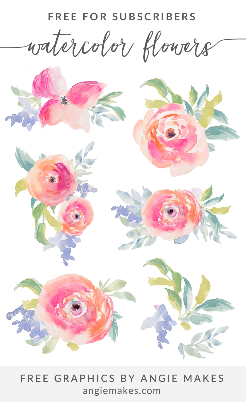 free printable clip art flowers