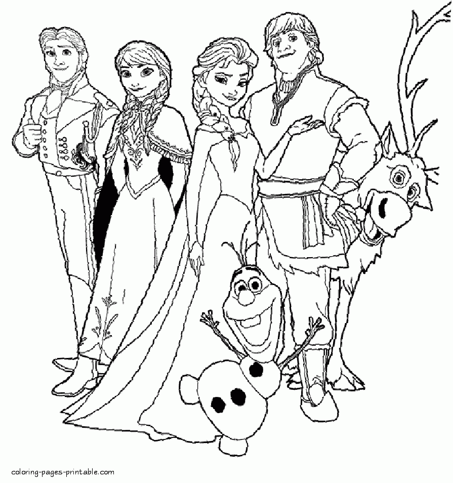 Frozen Coloring Pages To Print COLORING PAGES PRINTABLE COM