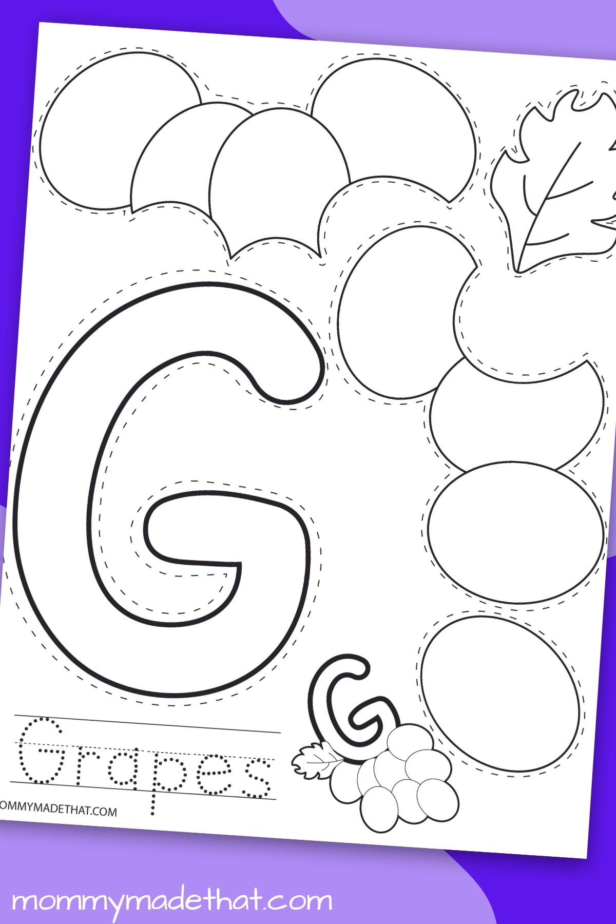 free printable letter g