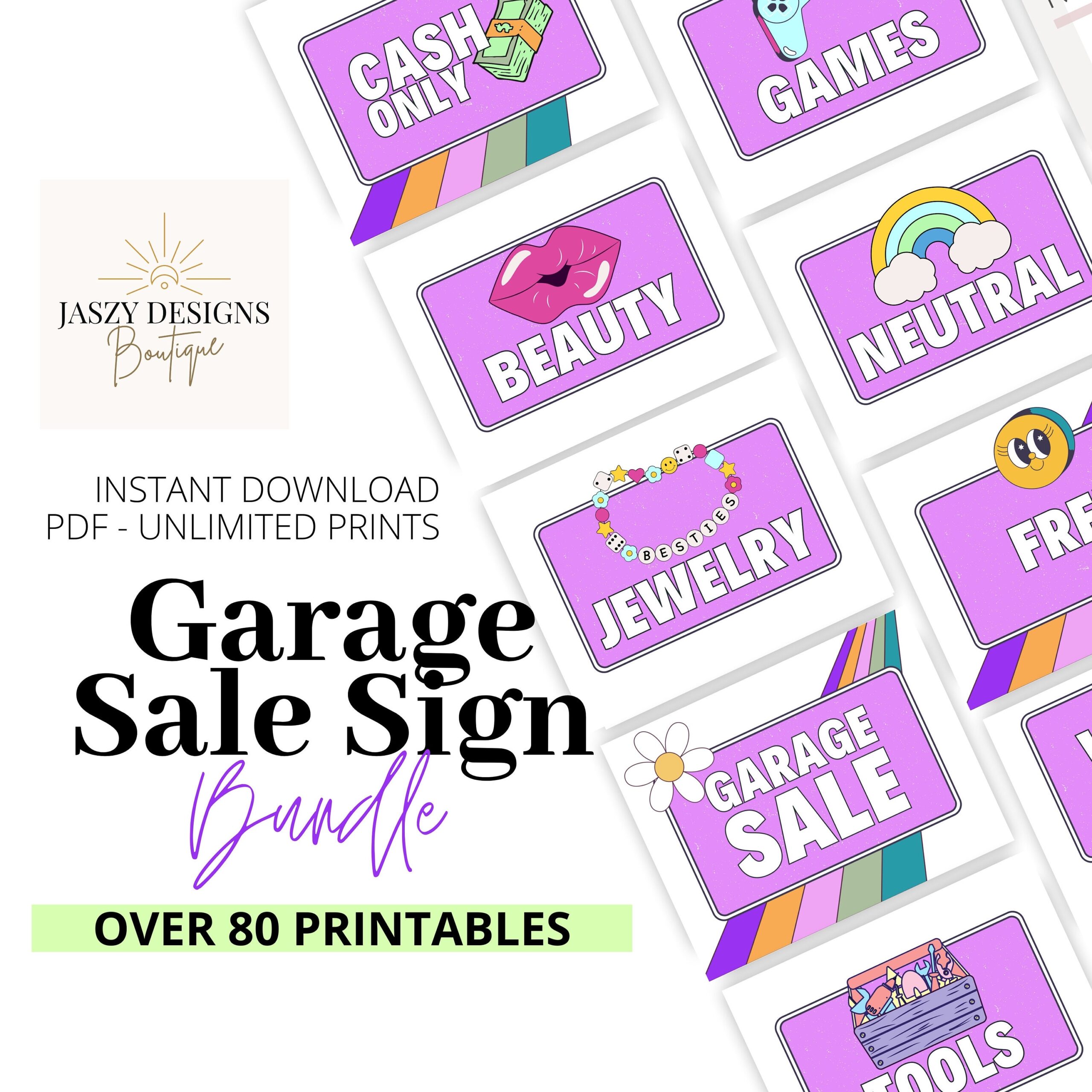 rummage sale signs printable