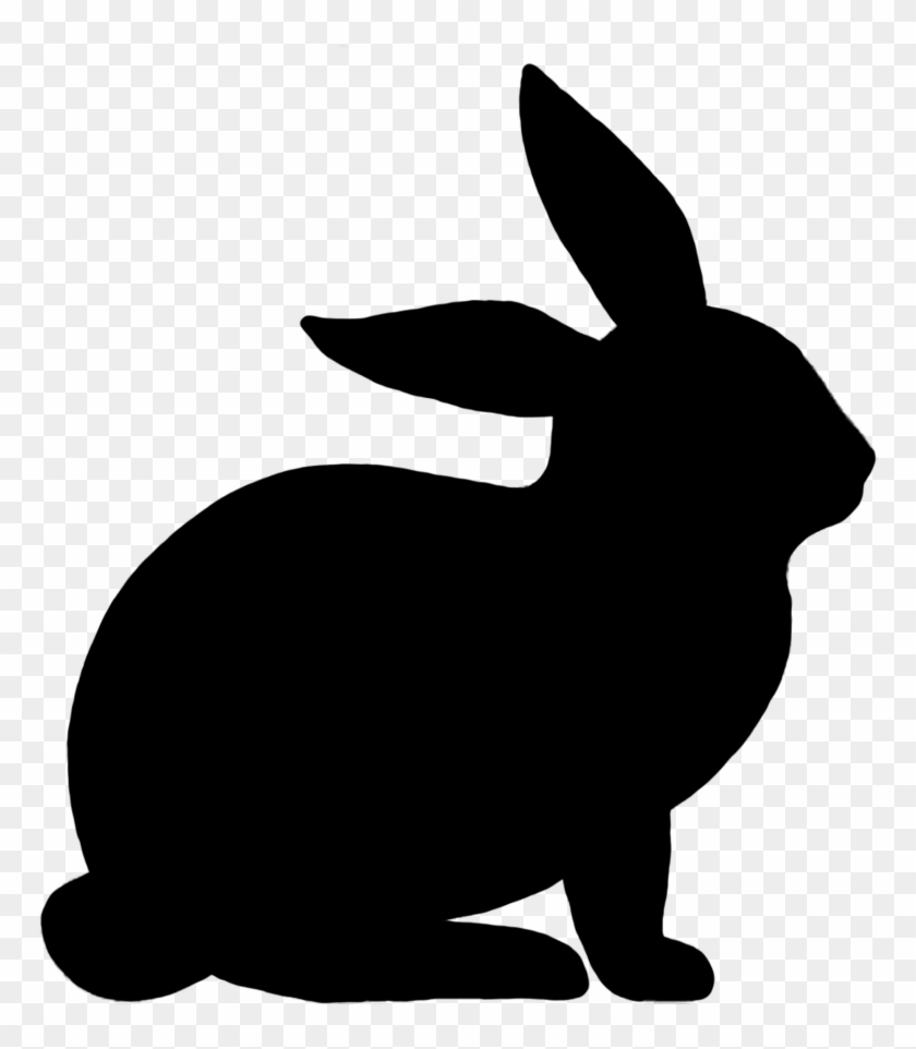 Generous Bunny Stencil Template Images Bunny Silhouette Free Transparent PNG Clipart Images Download