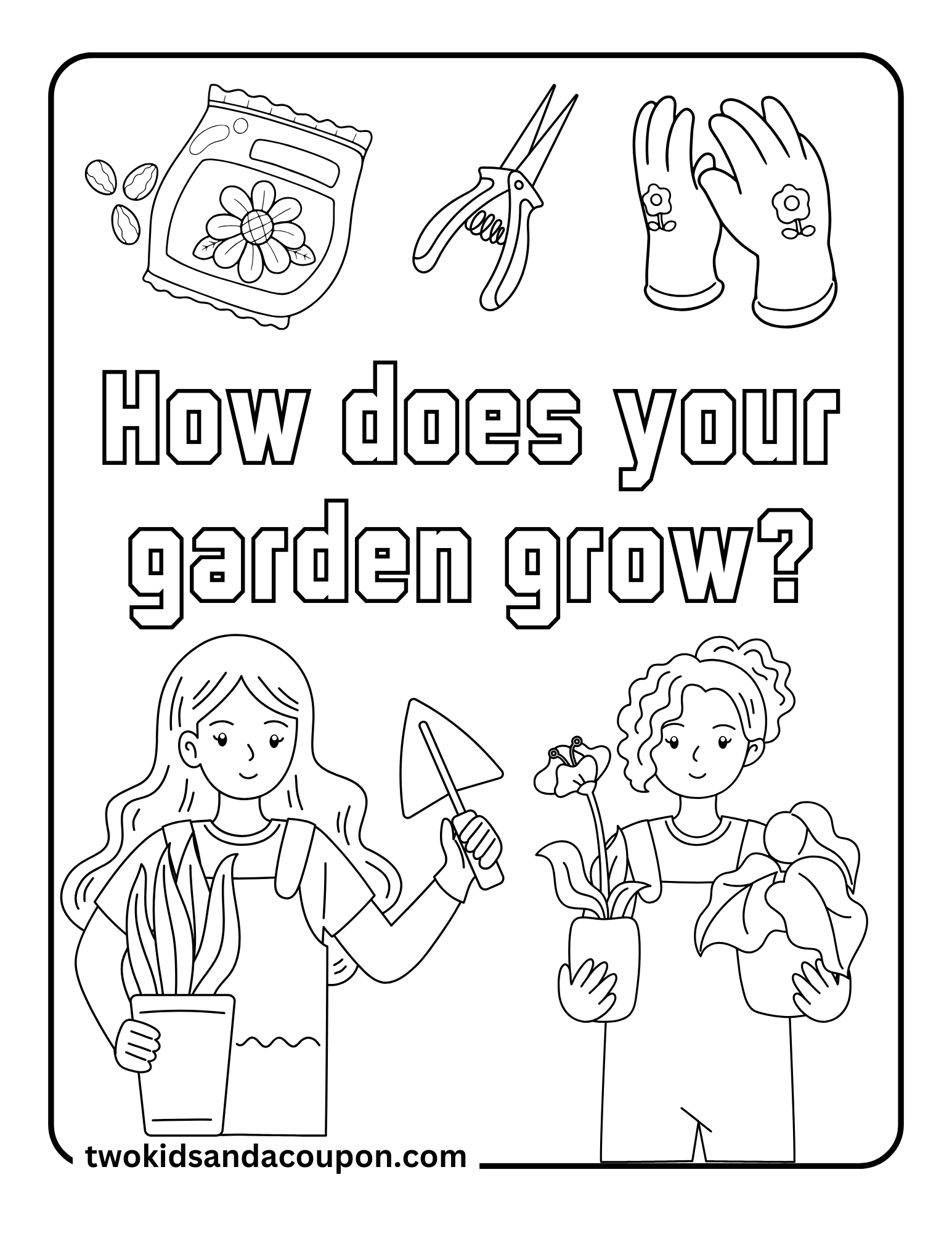 Grow Your Creativity With 9 Free Garden Coloring Pages