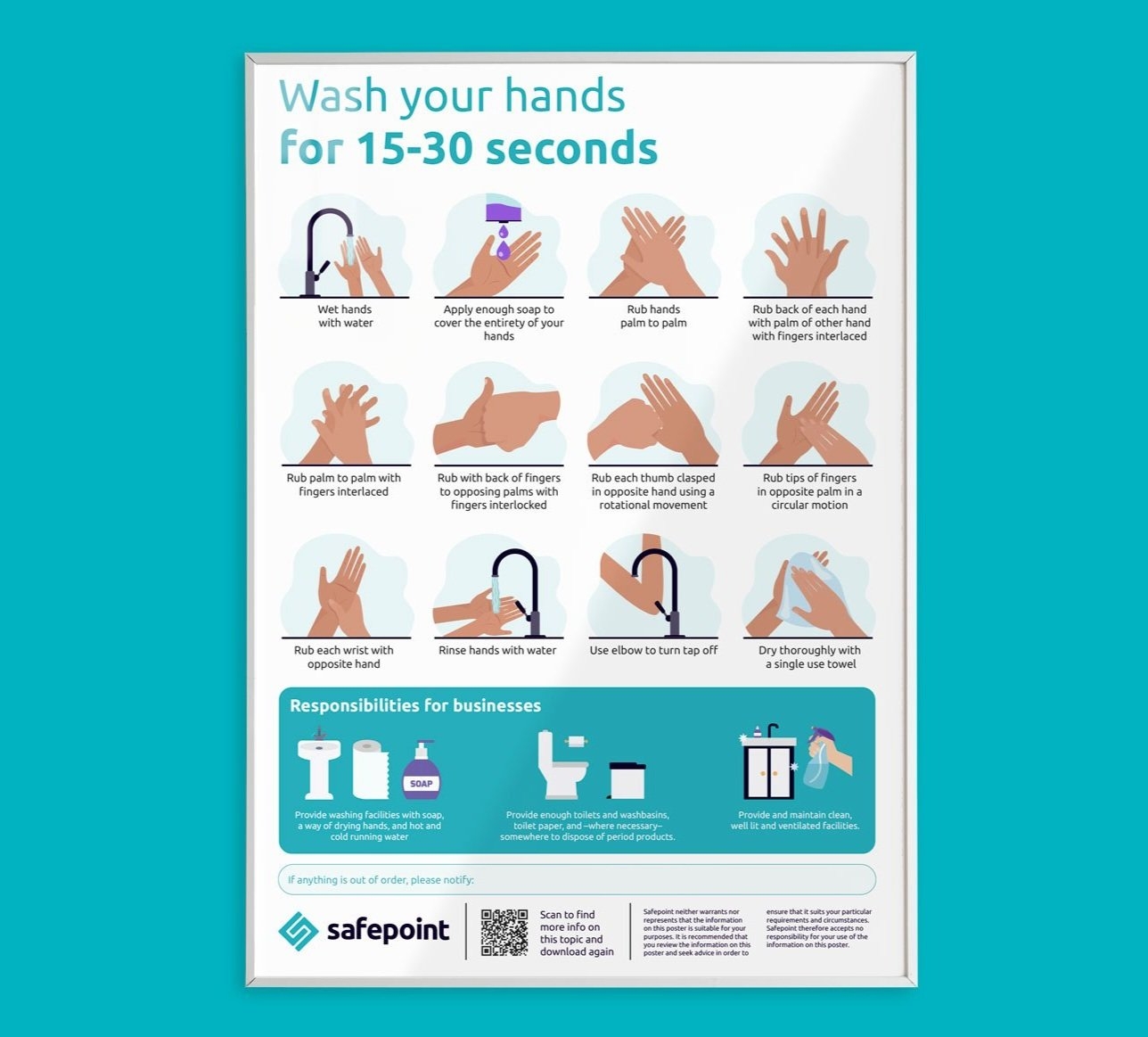 Hand Washing Health And Safety FREE Posters Safepoint Lone 