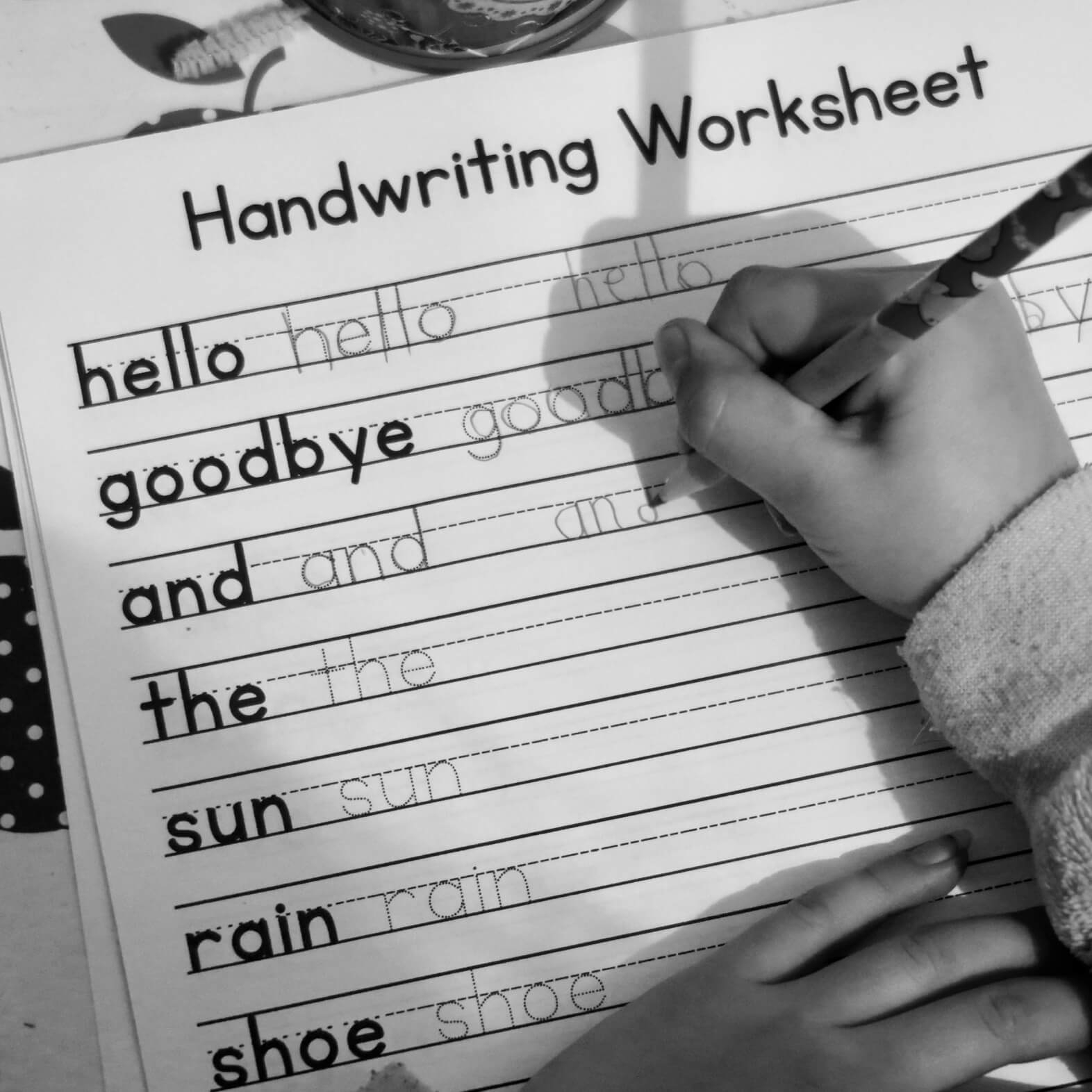 handwriting practice paper free printable