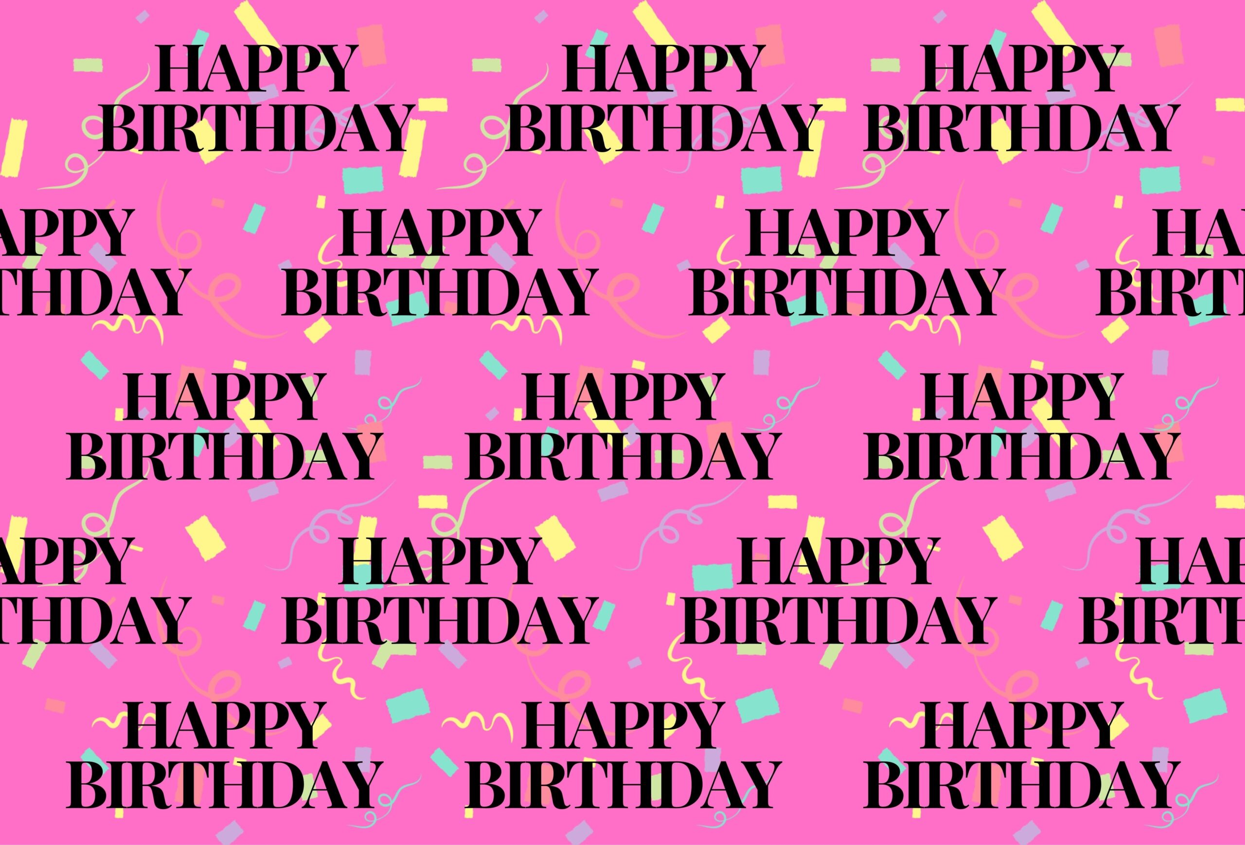 Happy Birthday Printable Wrapping Paper Pattern By Donatomariachloieann Raket PH