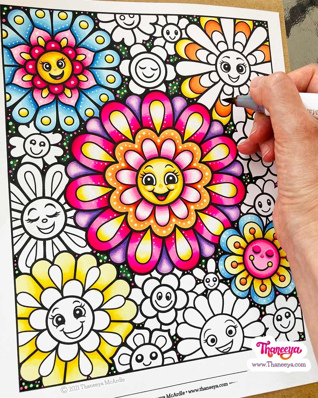 printable coloring pages with flowers