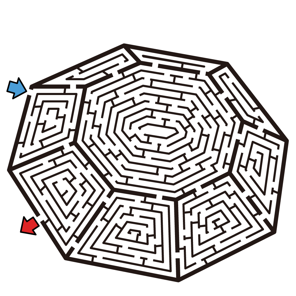 hard mazes printable