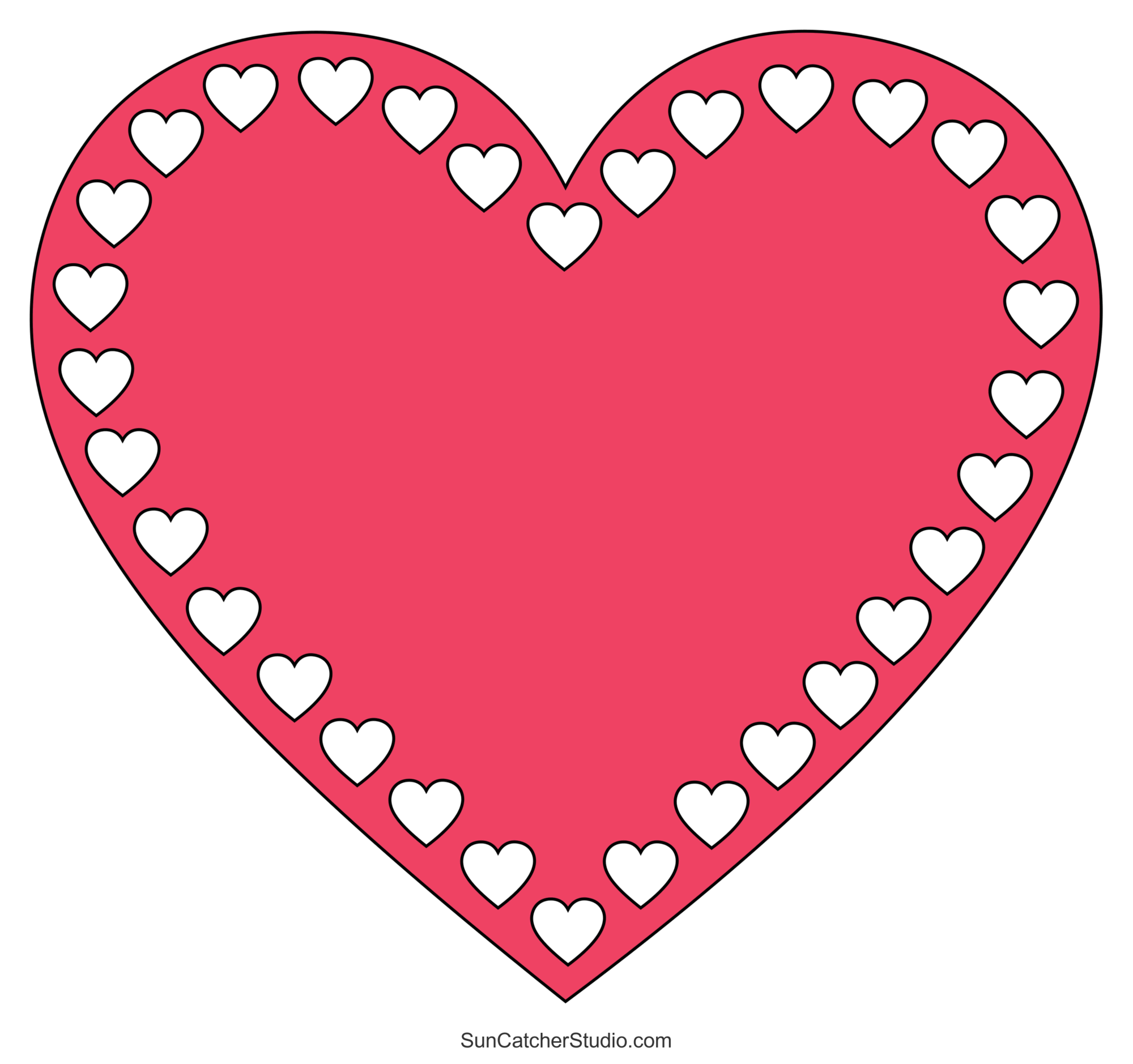 Heart Patterns Free Printable Valentines Day Clip Art DIY Worksheets Library