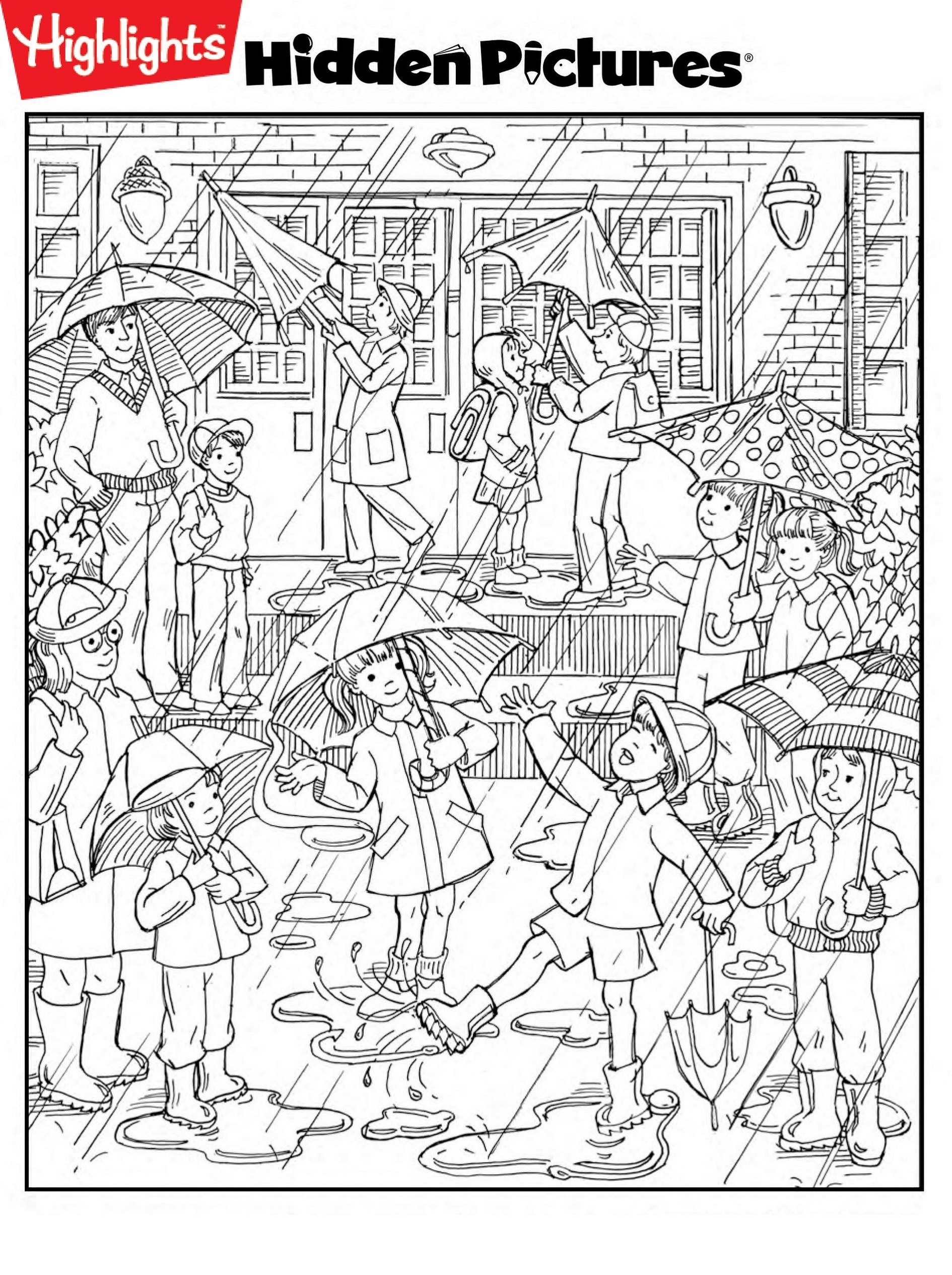 Highlights Hidden Pictures Printable 123 Worksheets