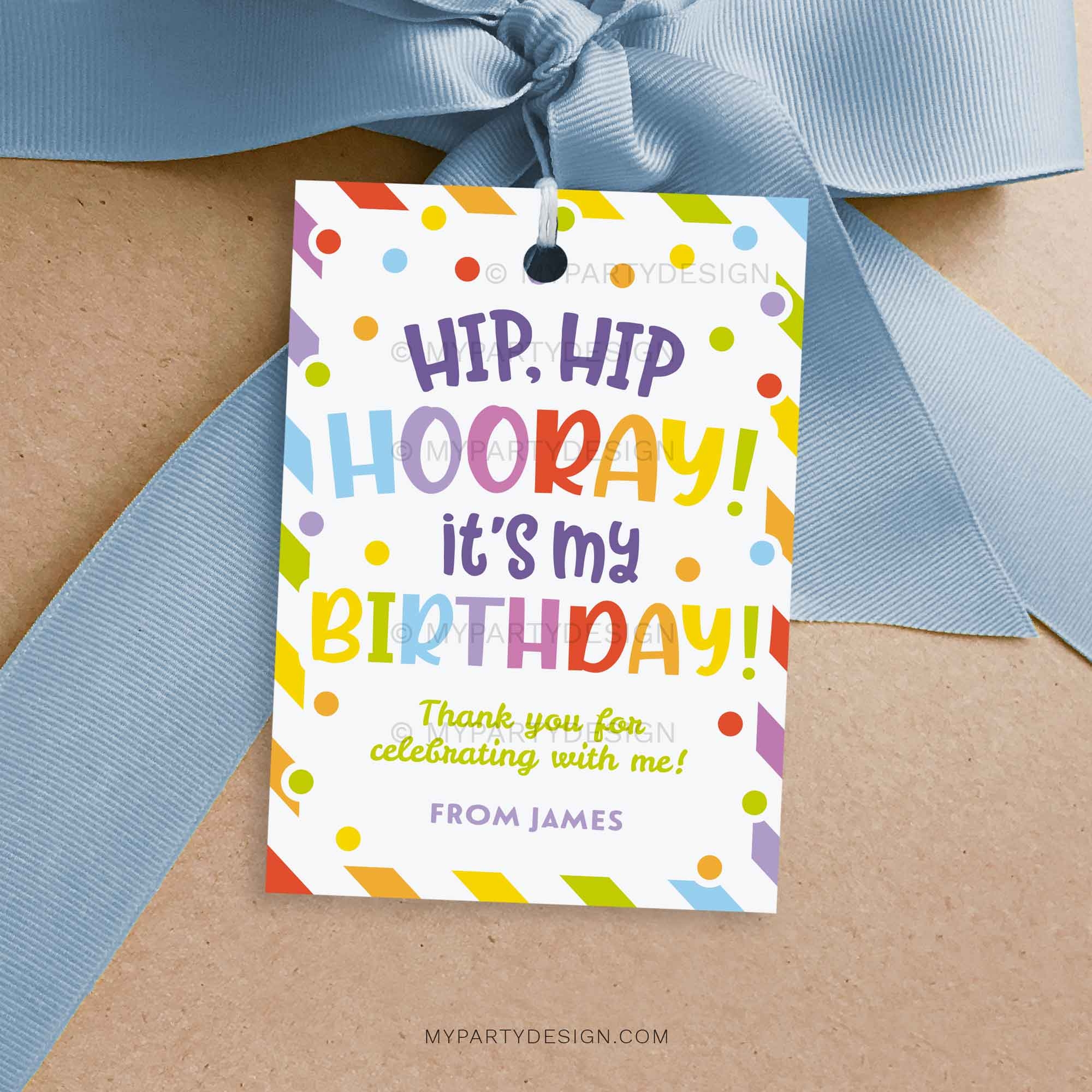 birthday printable gift tags