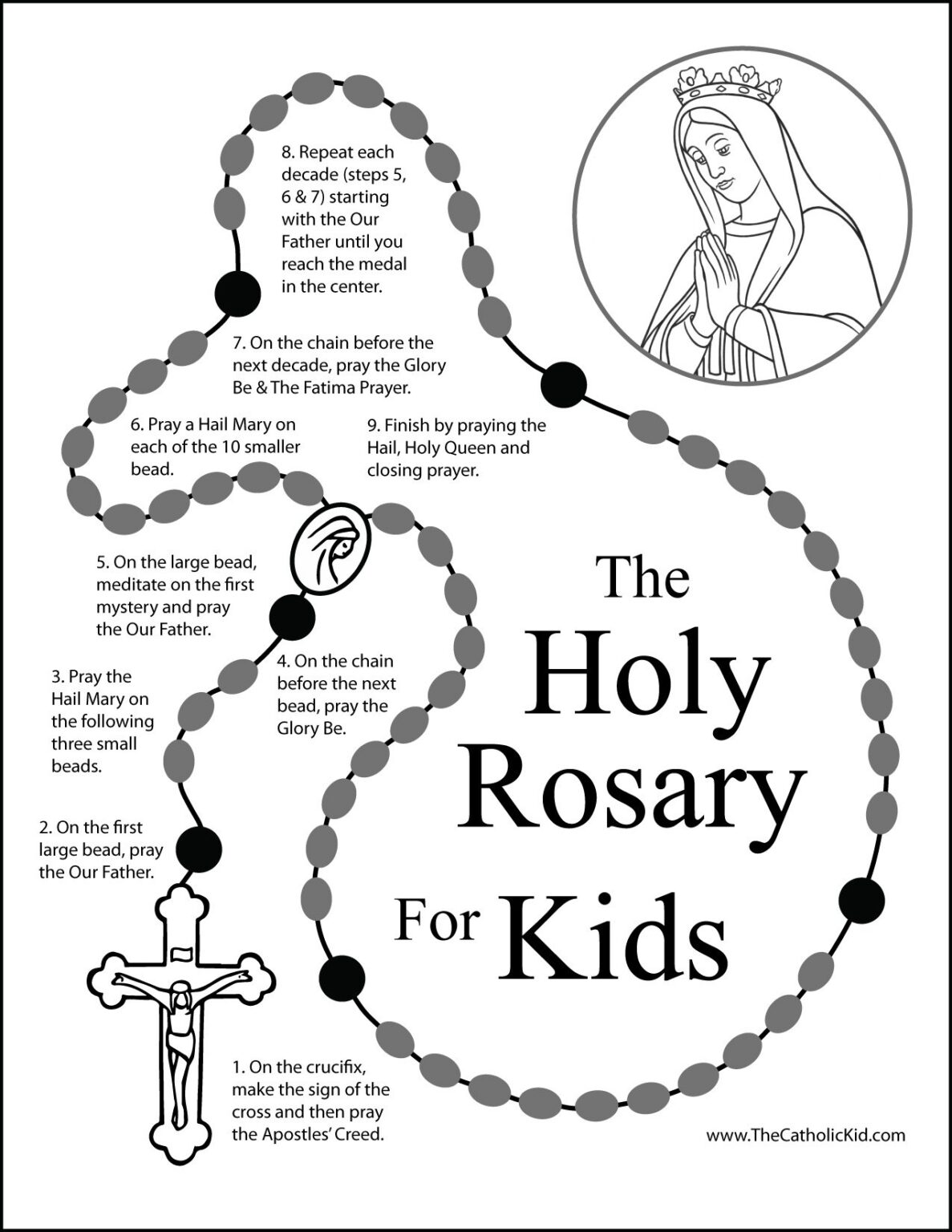 Printable How To printable how to pray the rosary - MIT Printable