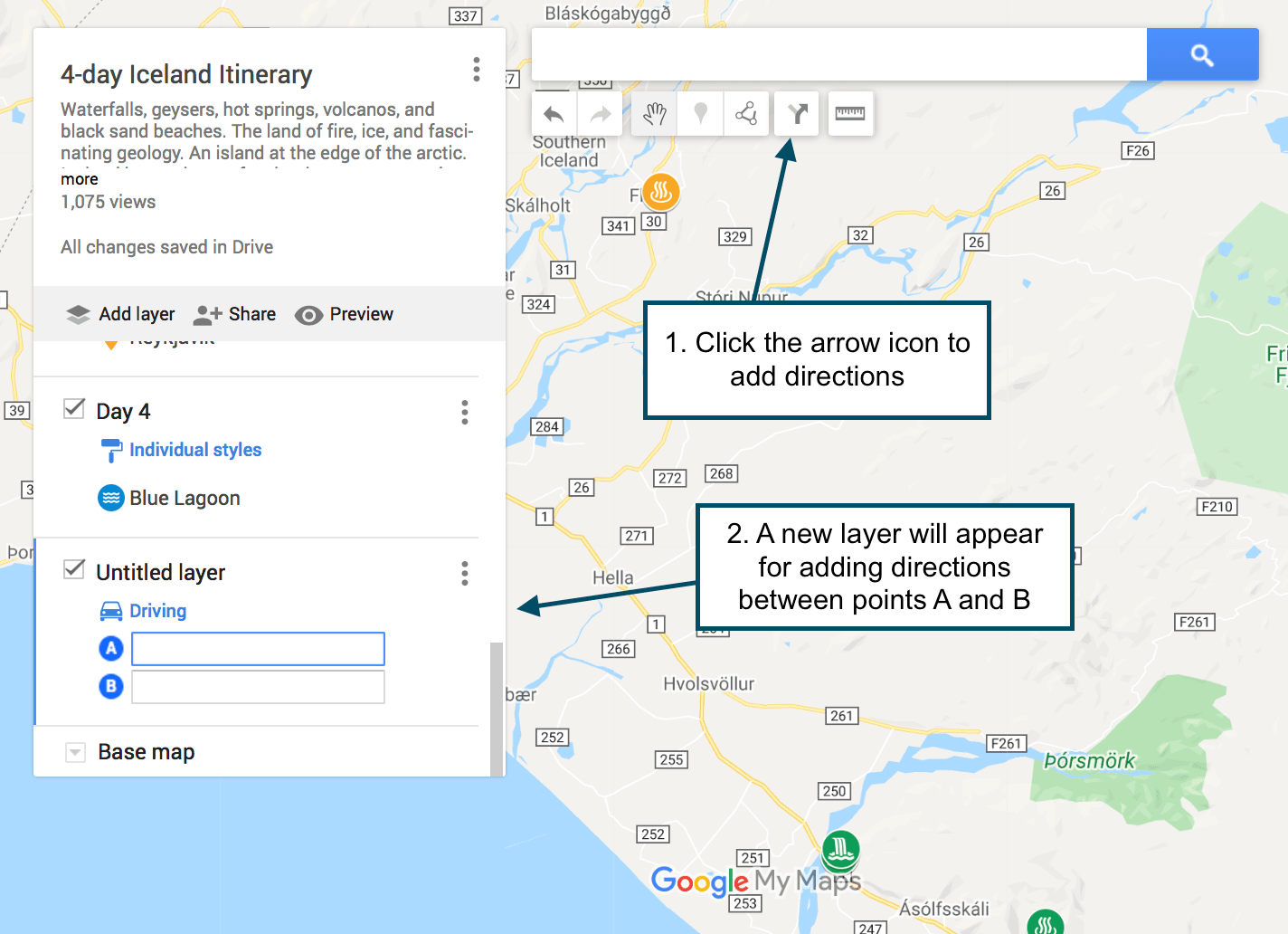 printable directions google maps
