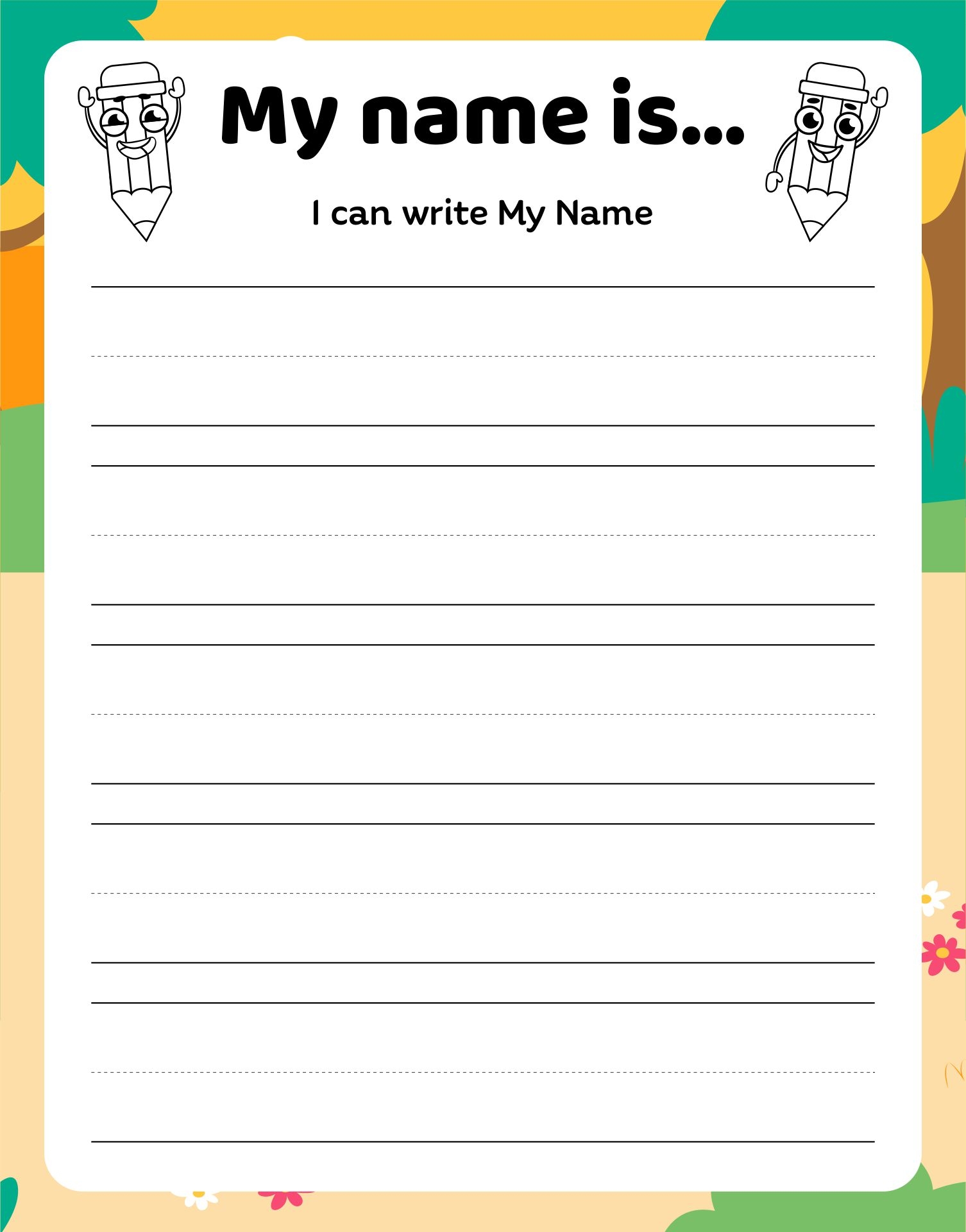 I Can Write My Name Worksheets 15 Worksheets Worksheets Library