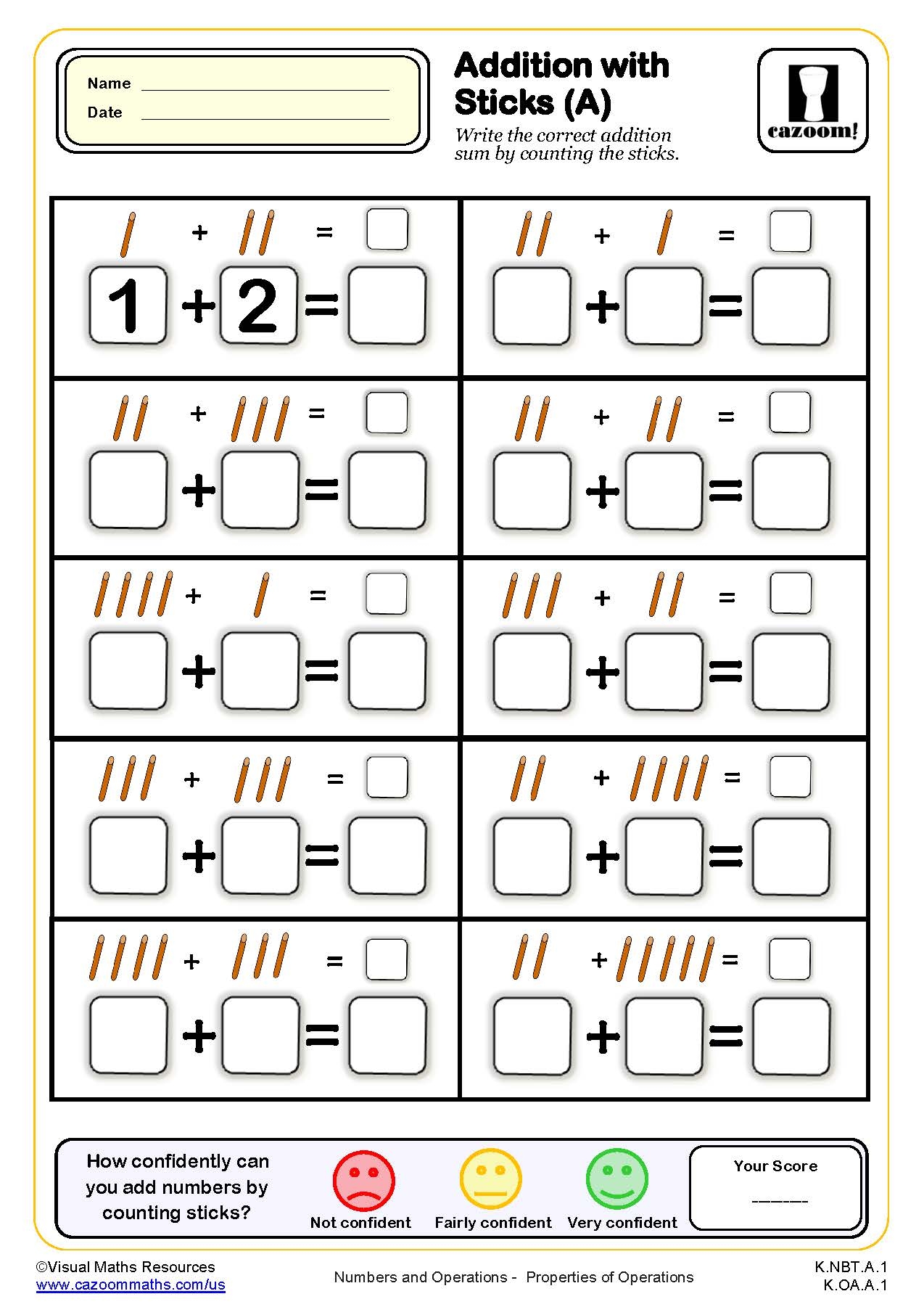 kindergarten math worksheets free printable