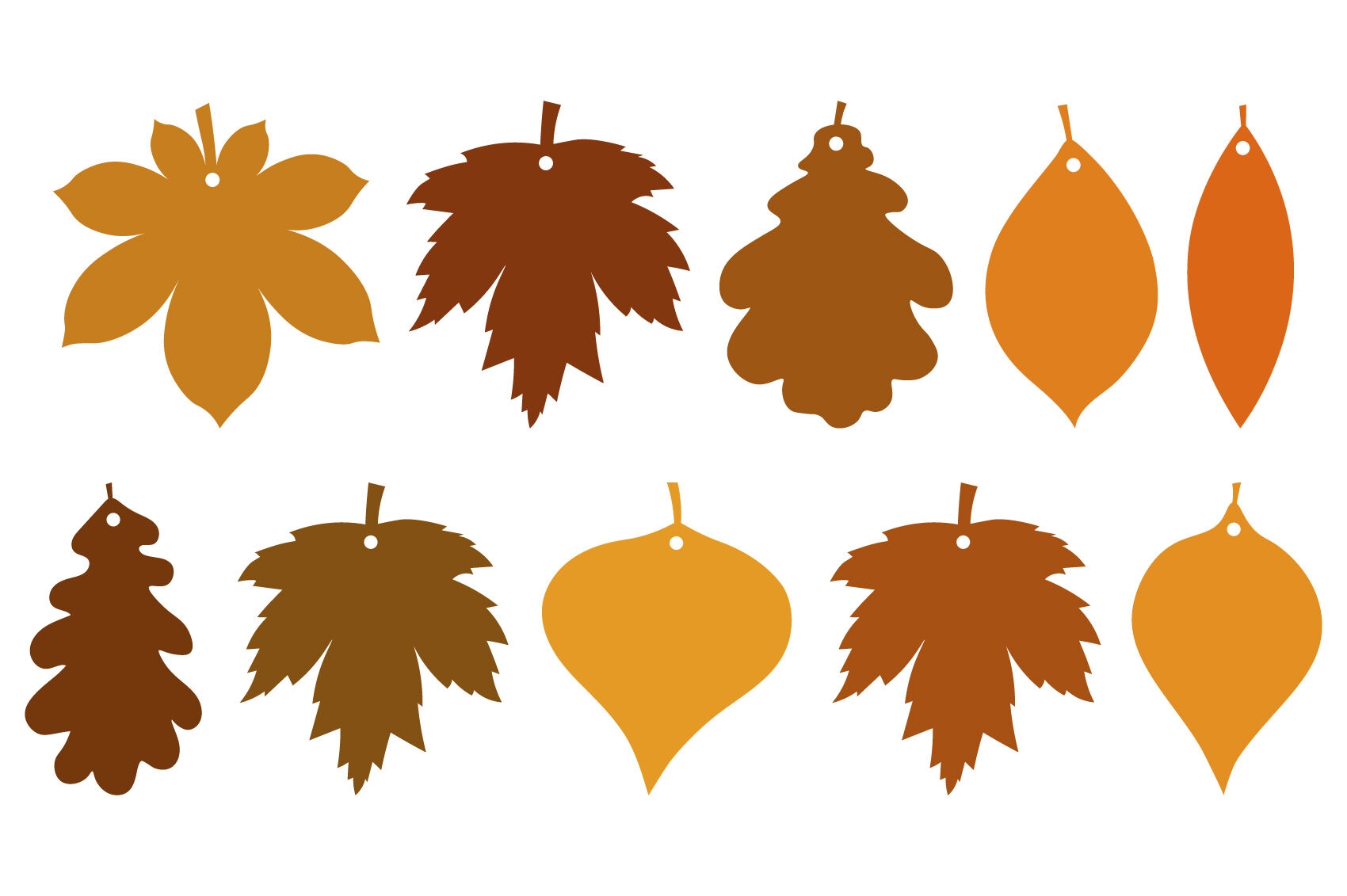 Leaves Gift Tags Template Fall Leaves Gift Tags Printable By IrinaShishkova TheHungryJPEG