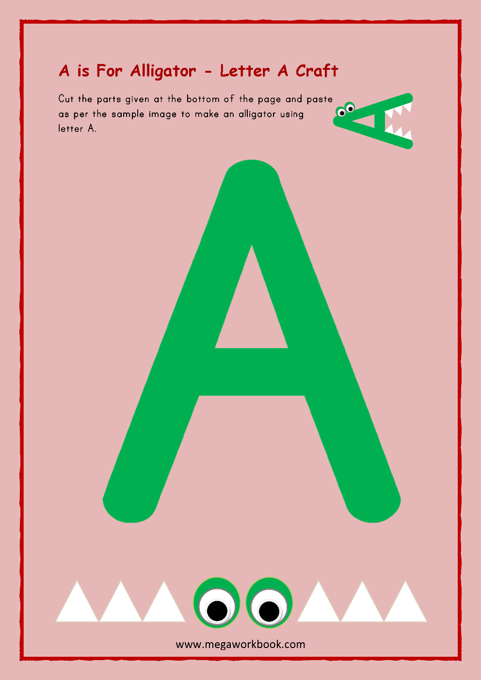 Letter A Worksheets Letter A Activities Letter A Worksheets Preschool Letter A Activities Preschool MegaWorkbook