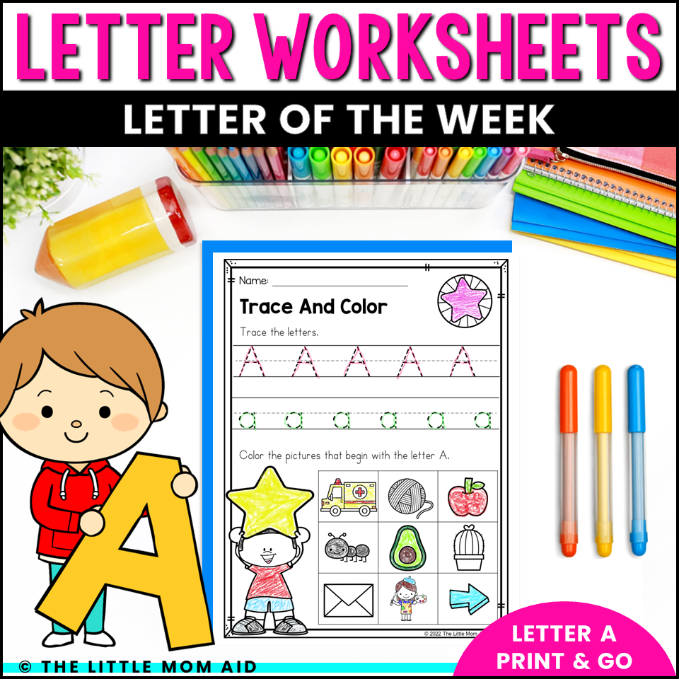 Letter A Worksheets Letter Of The Week A Alphabet Printables 
