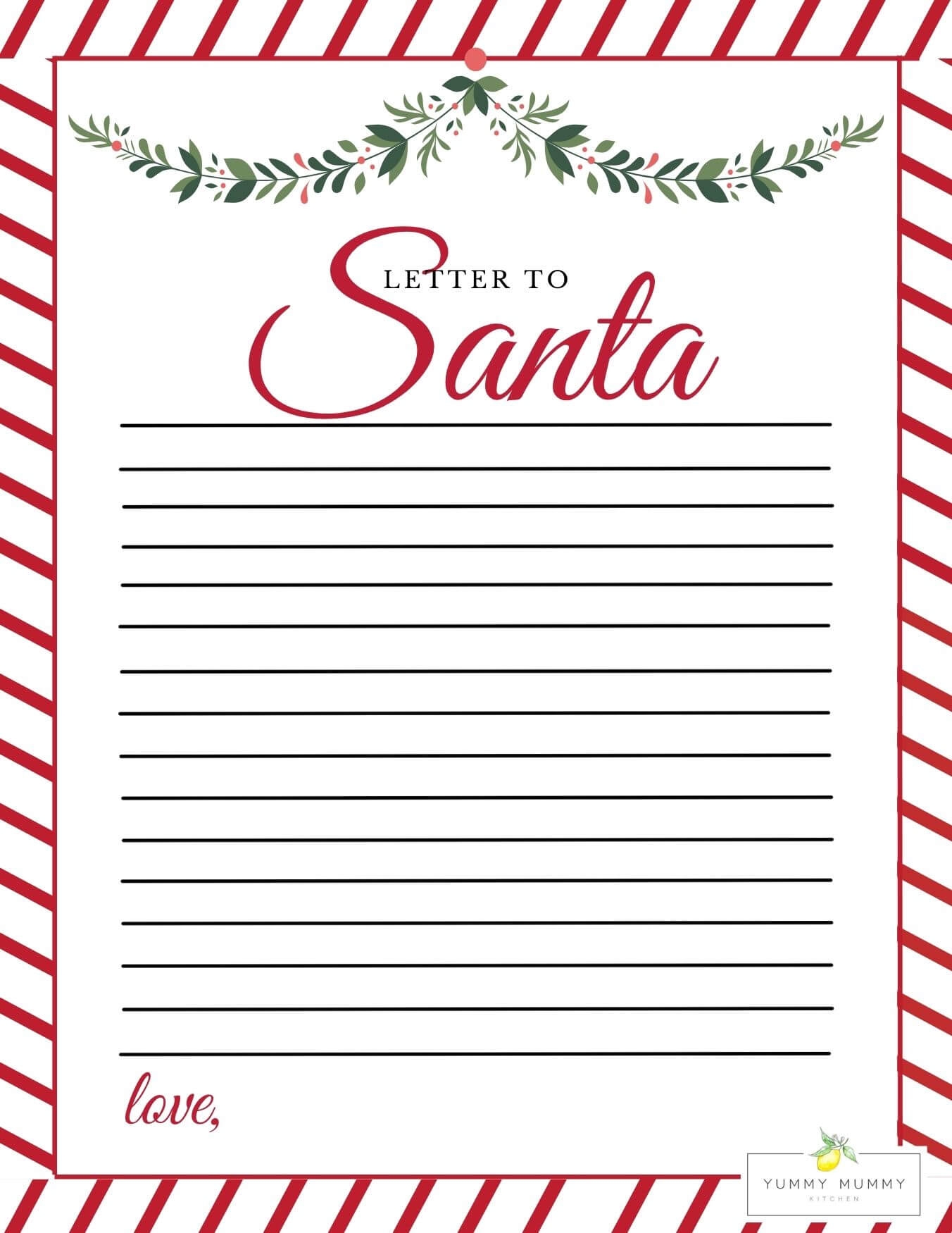 free printable letters for santa