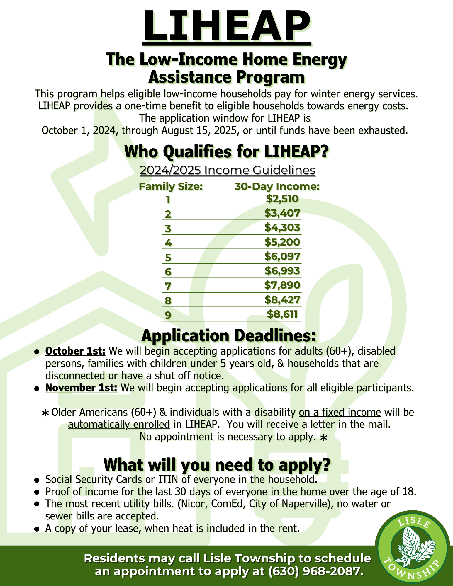 LIHEAP Lisle Township