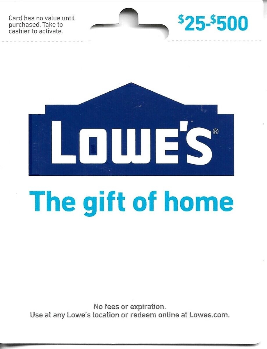 Lowes Gift Cards For Sale EBay