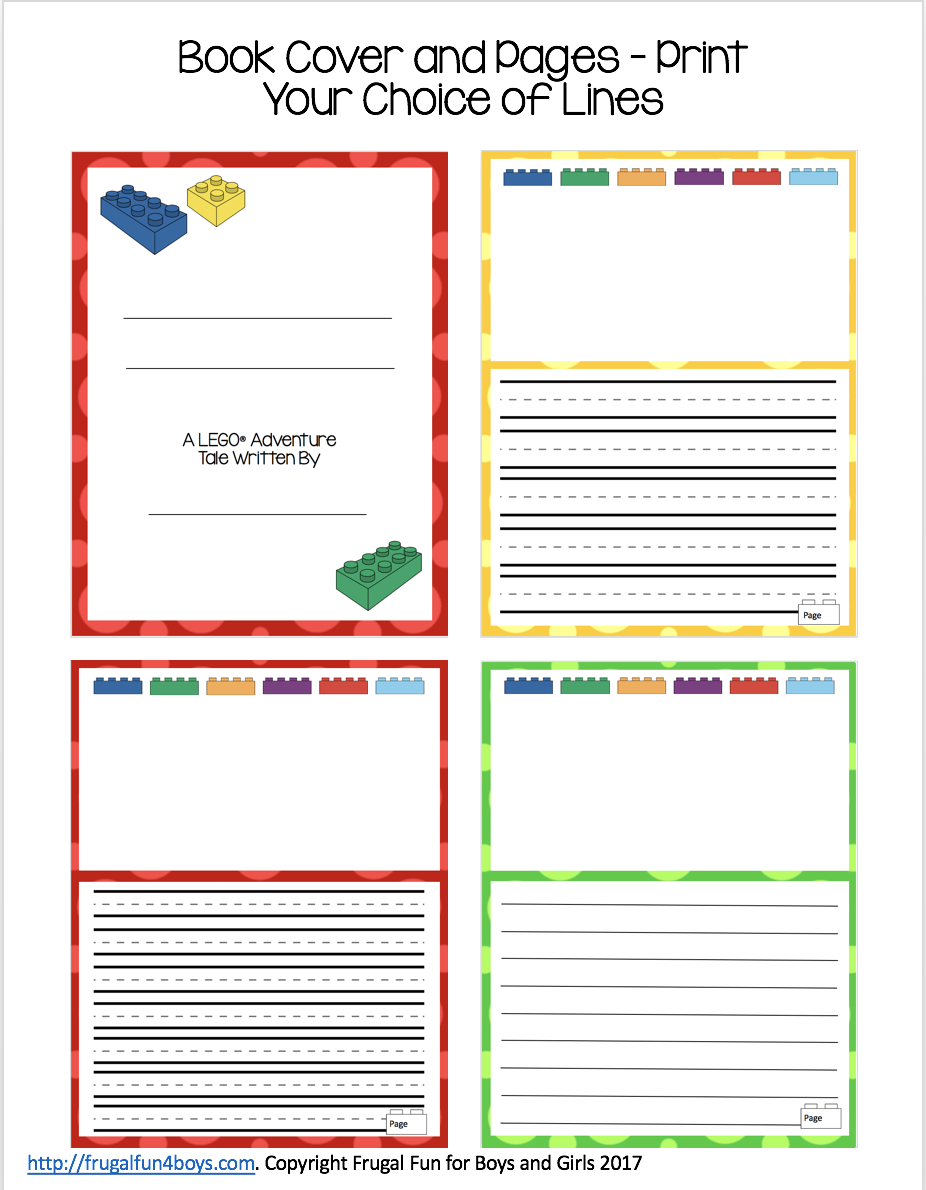 Make Your Own LEGO Book Printable Pack Frugal Fun For Boys And Girls