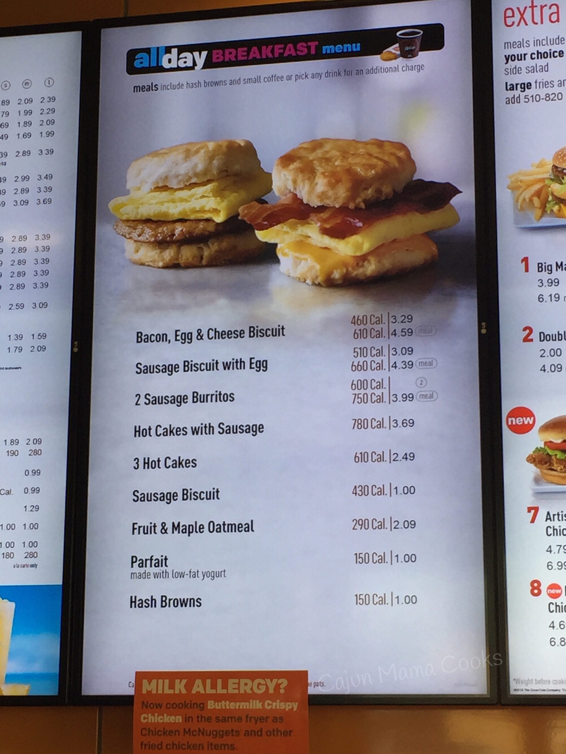 Mcdonalds Theme Menu Bargain Printable Digital