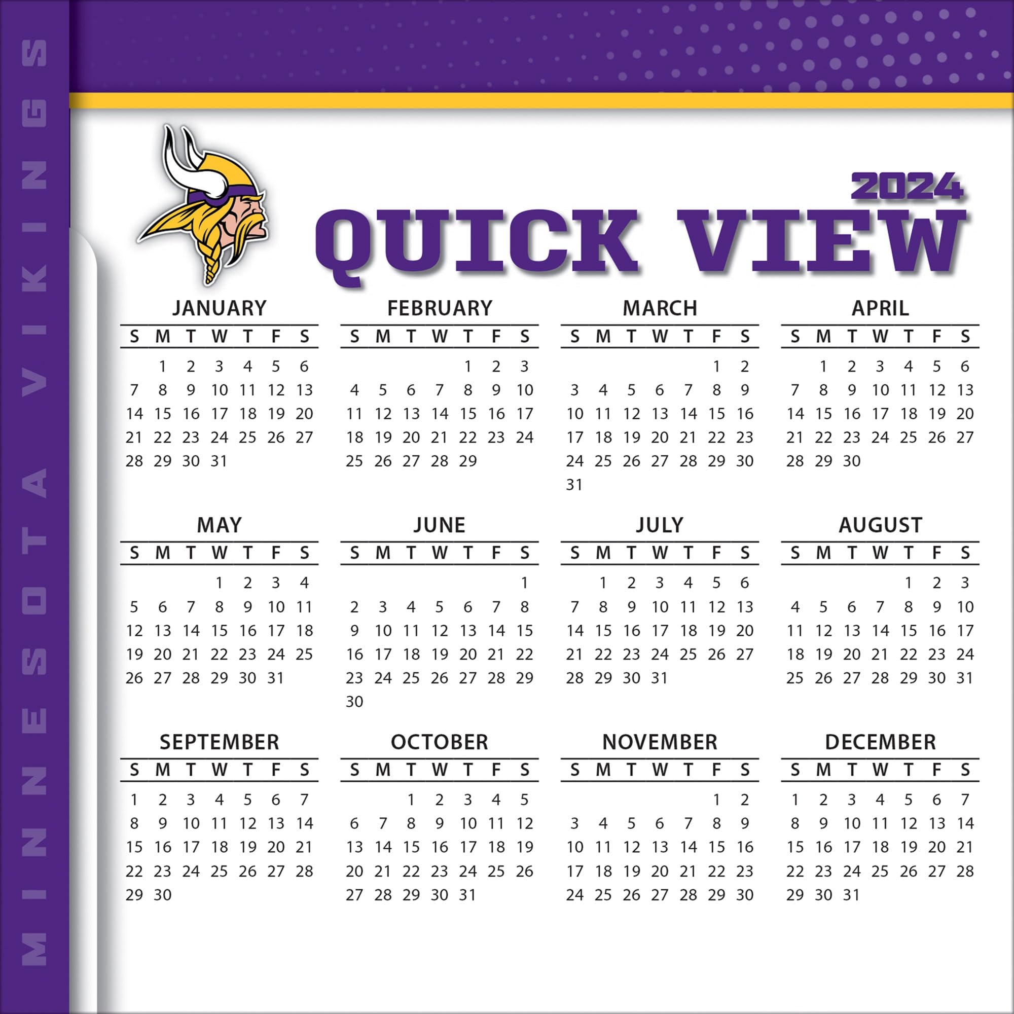 Mn Vikings Gifts Minnesota Vikings Schedule 2024 Printable Calendar Jade Rianon Vikings Football