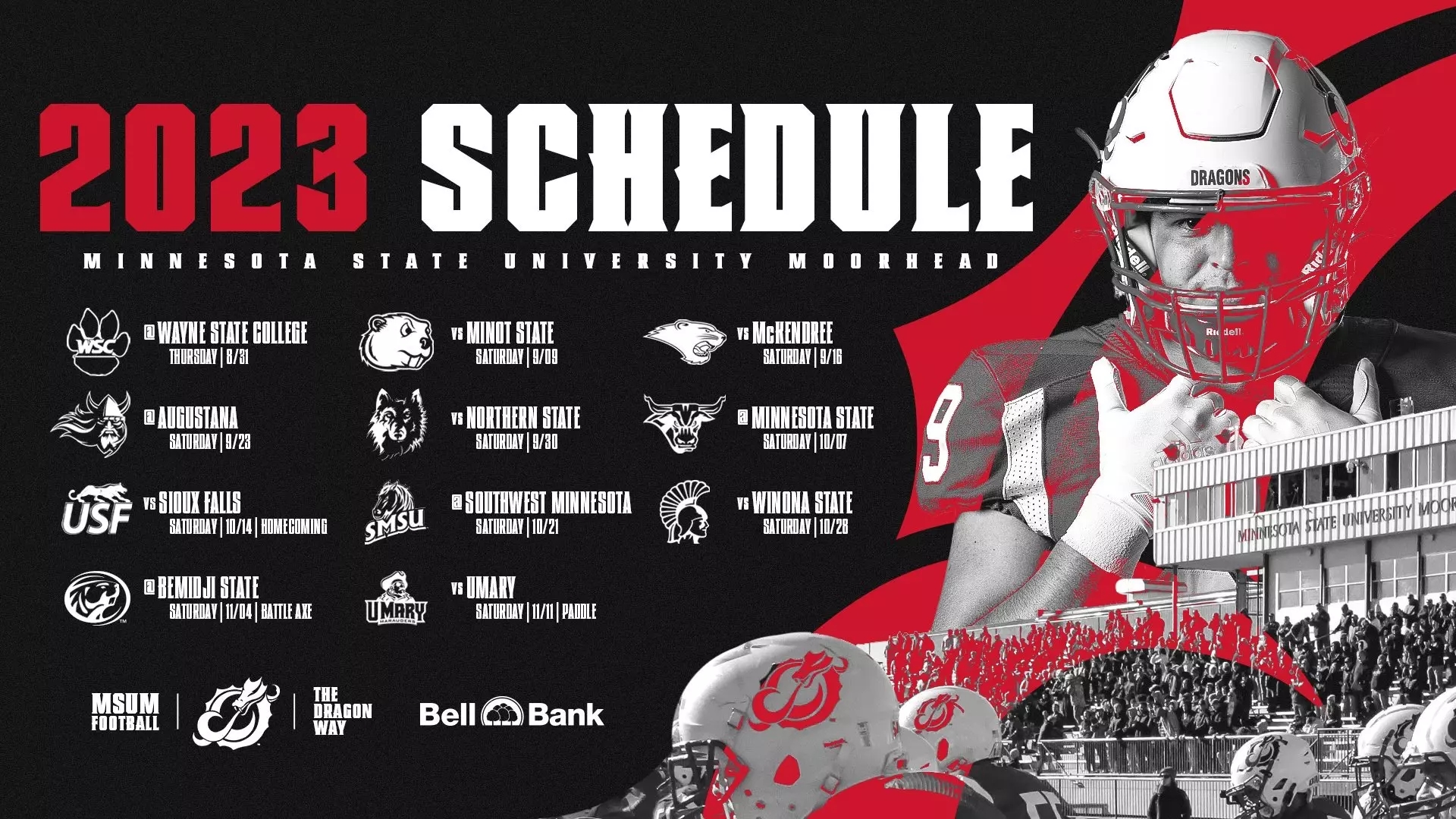 MSUM Football Announces 2023 Schedule MSU Moorhead Athletics