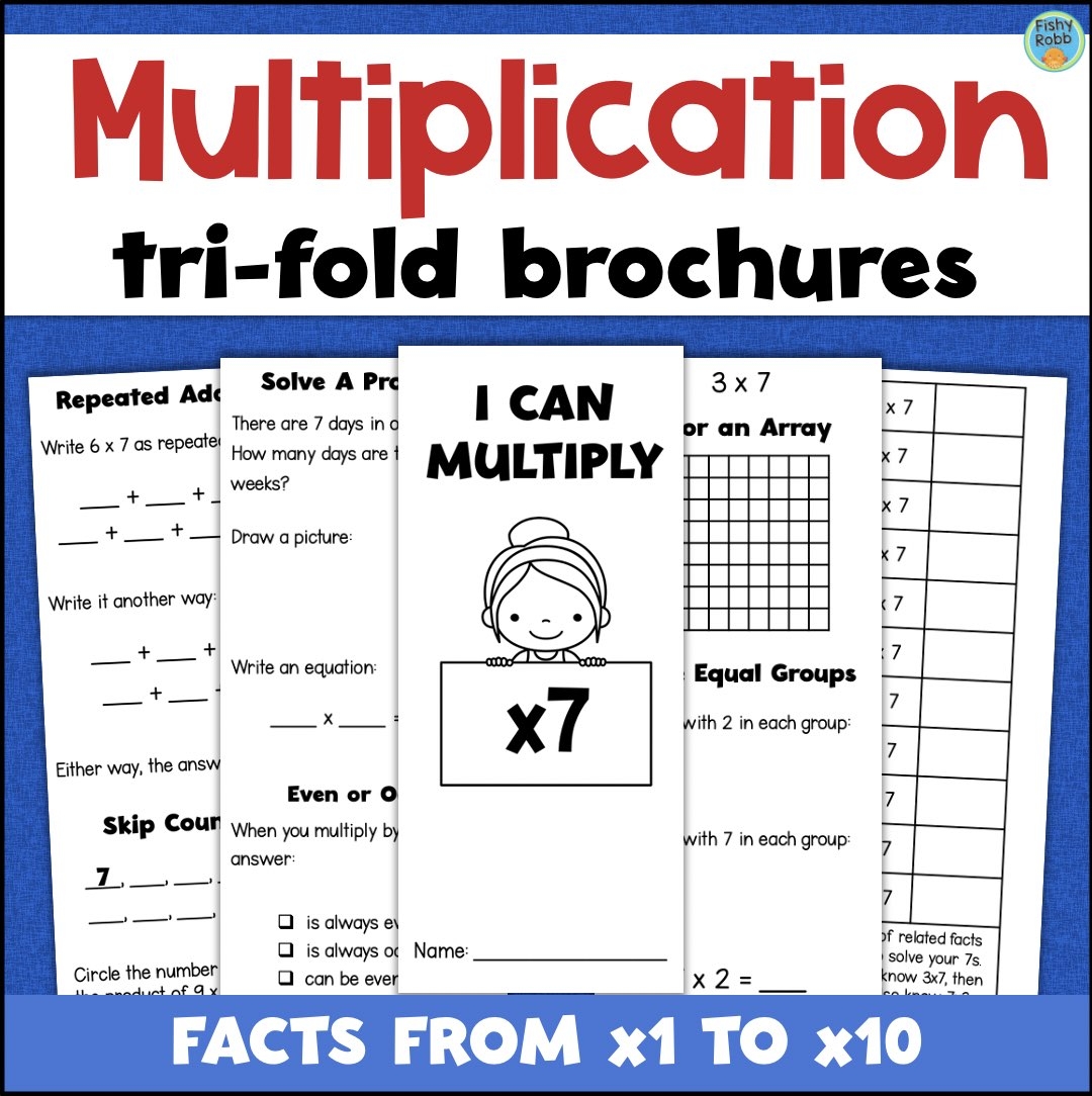 Multiplication Facts U0026 Strategies Practice Brochures X1 To X10 