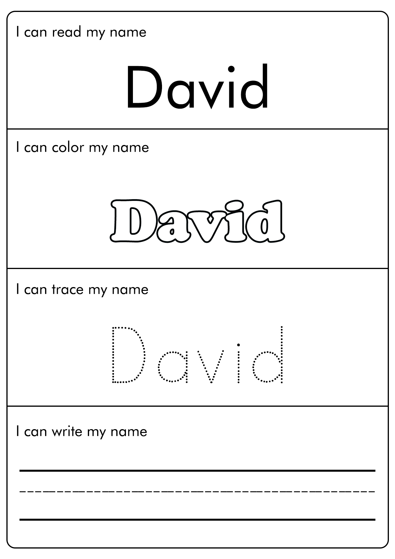 Name Tracing Worksheets U0026 Printable