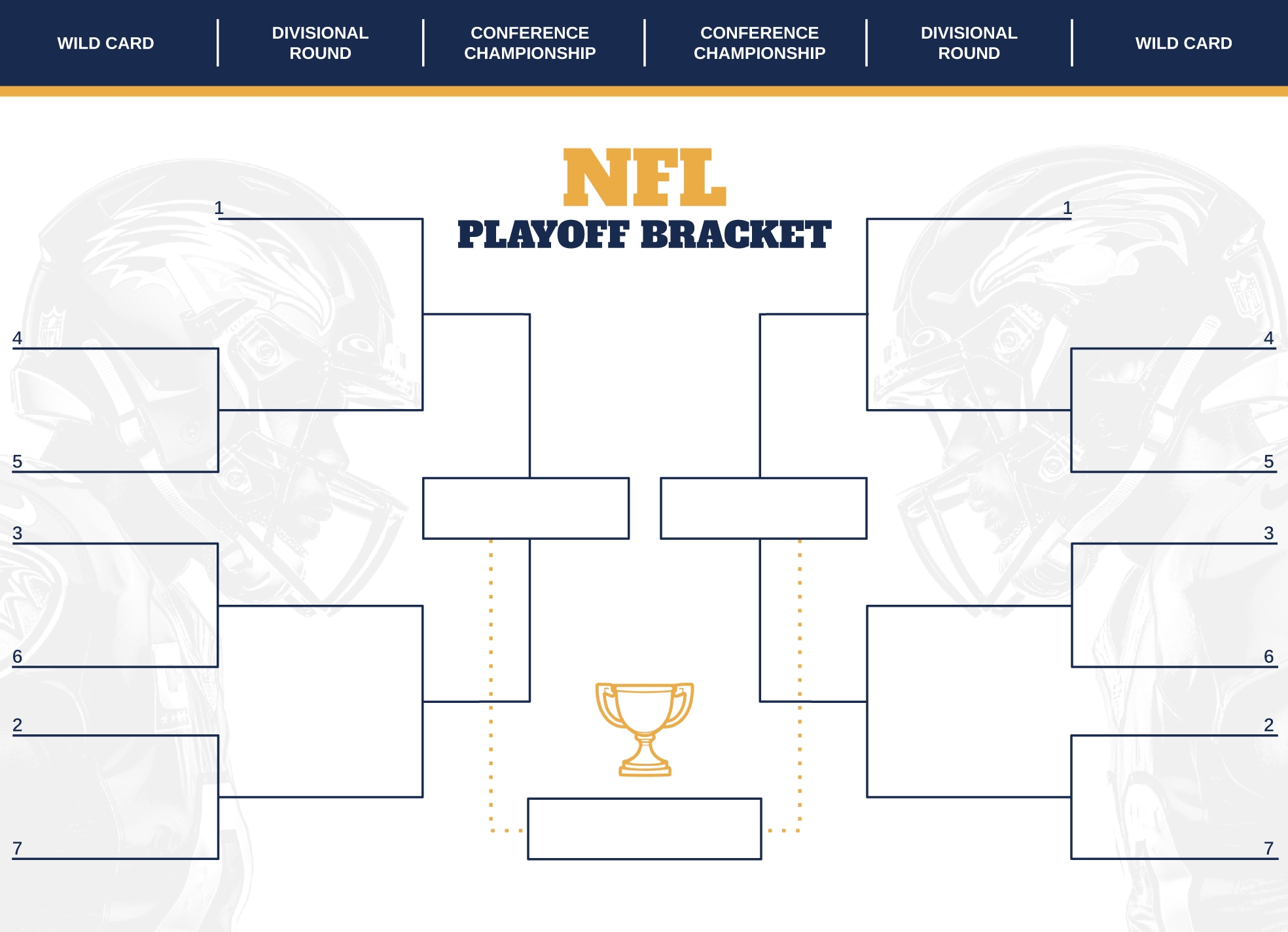 NFL Playoff Bracket Free Google Docs Template Gdoc io