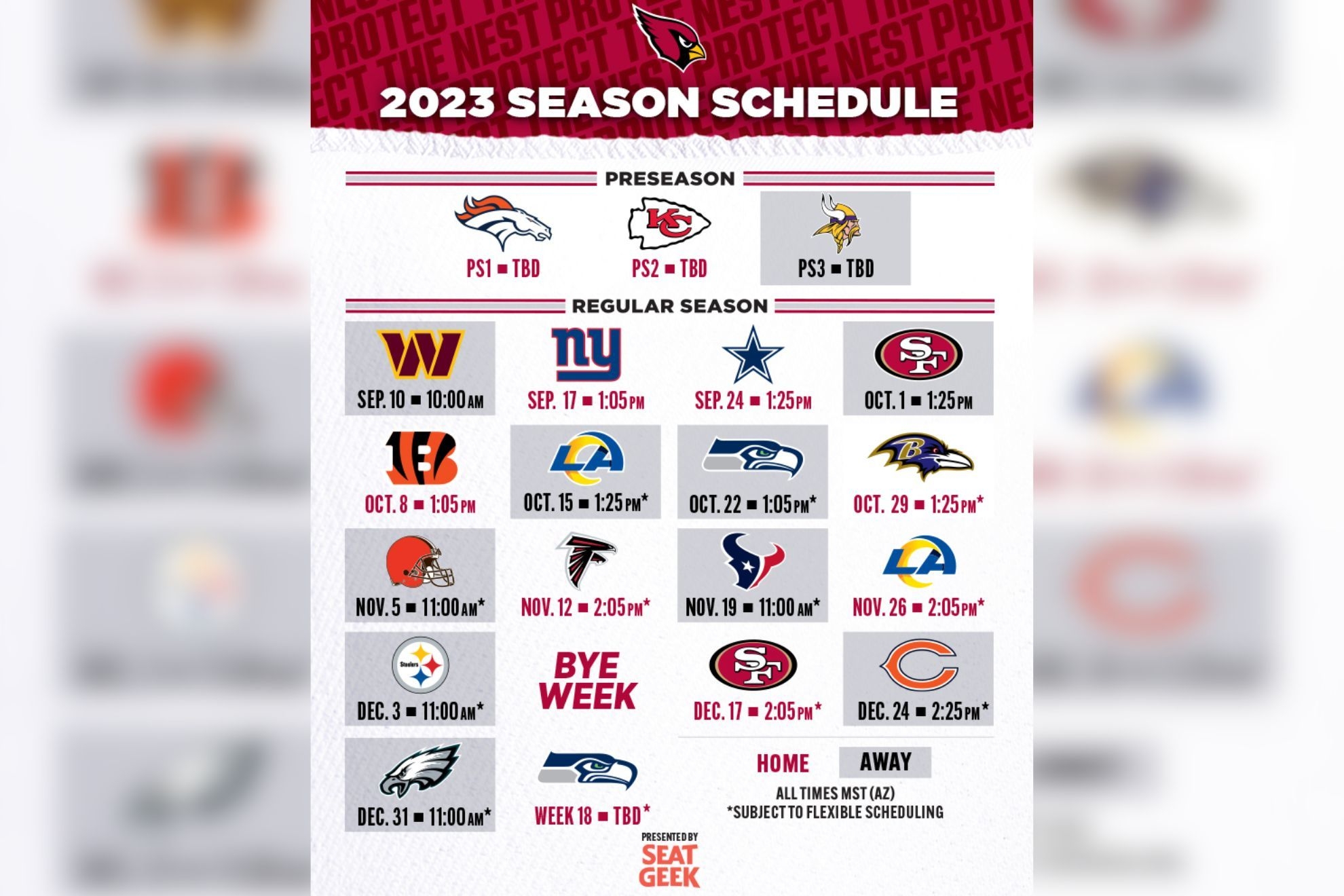 NFL Schedule Release Predicting Every Team s Record For 2023 Season Arizona Cardinals Schedule For 2023 Nfl Season MARCA English