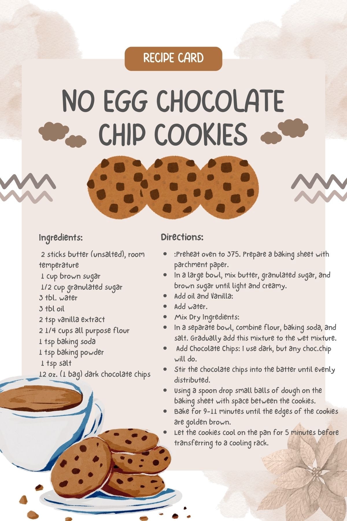 No Egg Chocolate Chip Cookie Recipe To Delight Your Sweethearts 