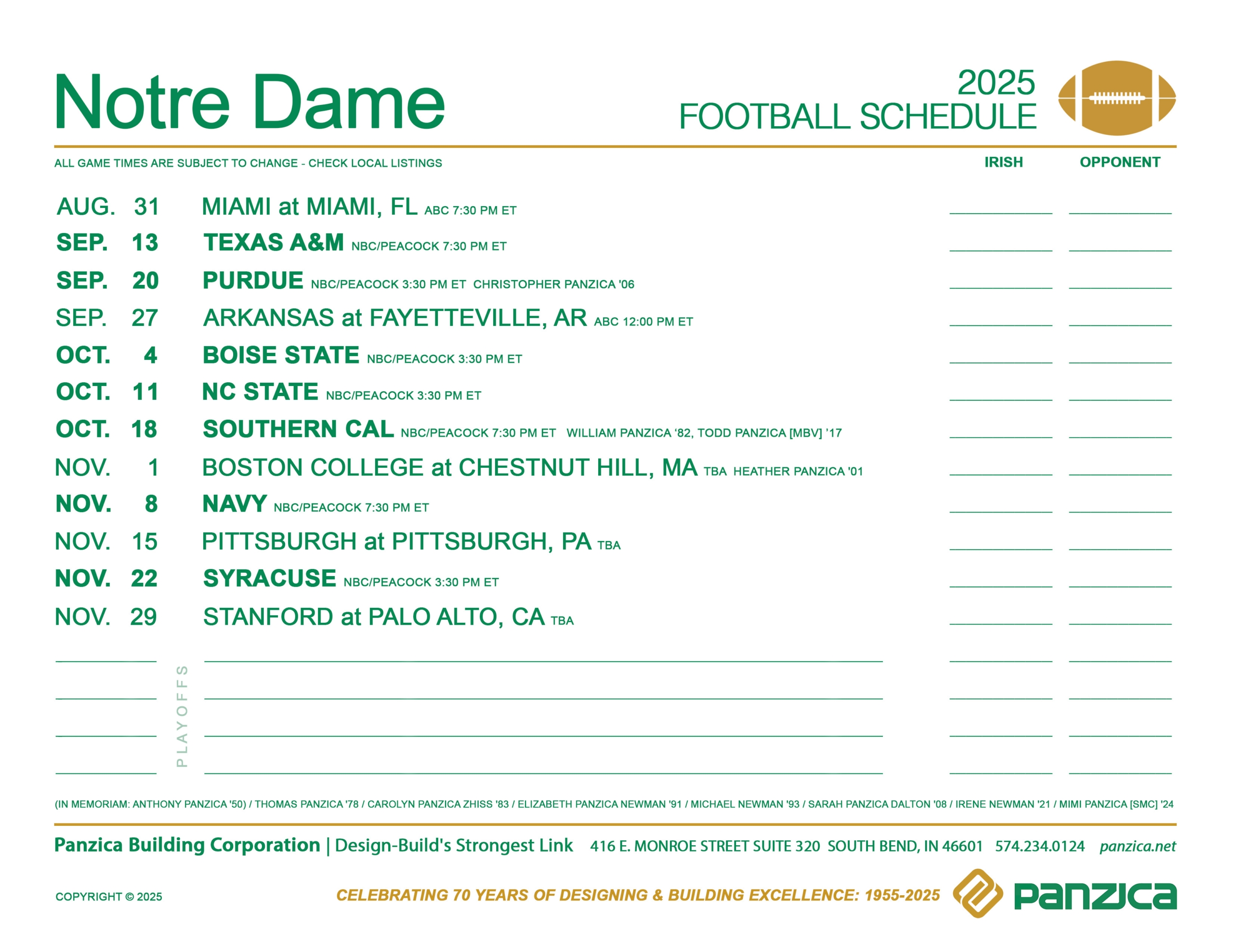 printable nd football schedule