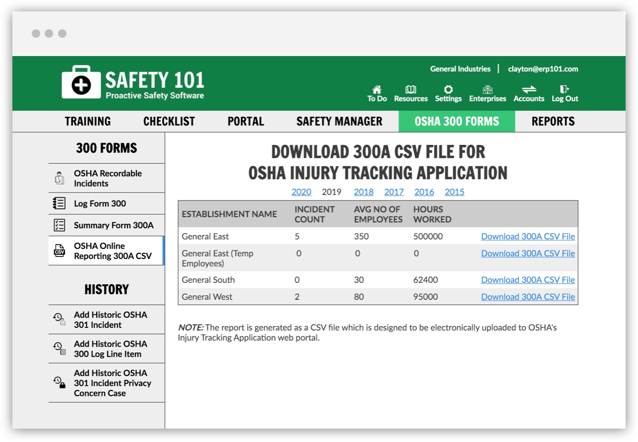 printable osha 300 form