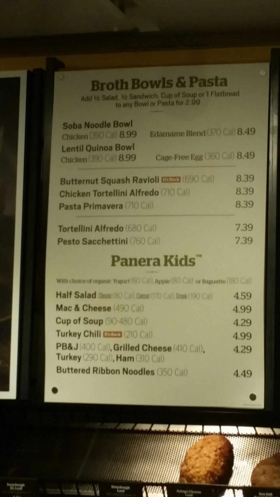 Panera Bread Printable On Sale Menu